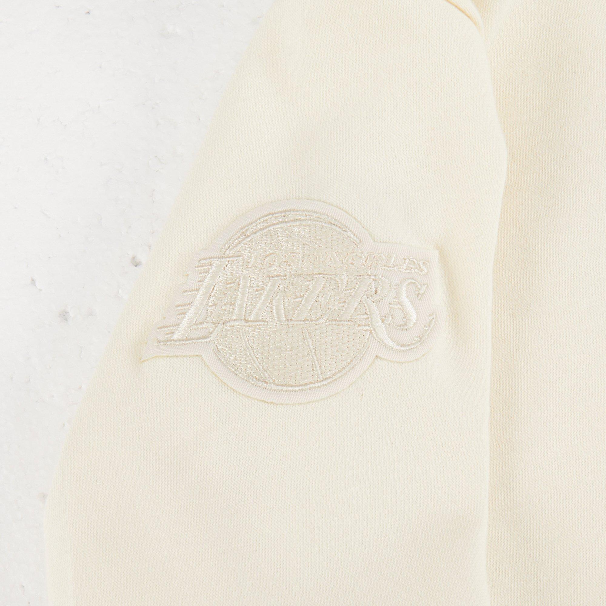 Pro Standard Toddler Girls' NBA Los Angeles Lakers Neutral Fleece Sweatshirt -Cream - CREAM Thumbnail View 5