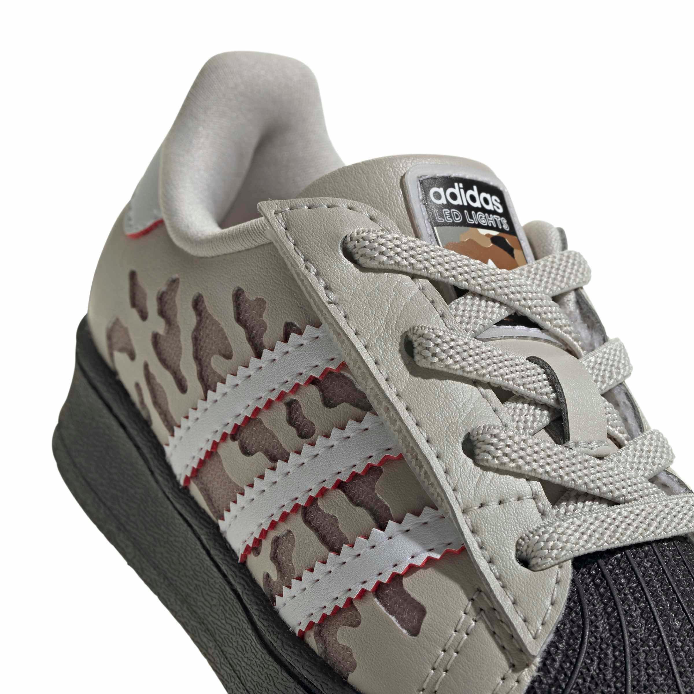 adidas Originals Superstar LED LCCEC "Wonder Alumina/Ftwr White/Core Black" Infant Girls' Shoe - ALUMINA/WHITE/BLACK
