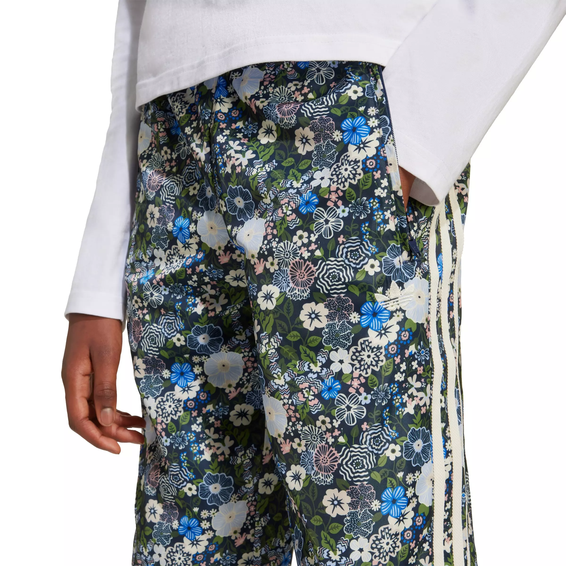 adidas Originals Big Kids' Liberty London Firebird Track Pants - Blue - BLUE