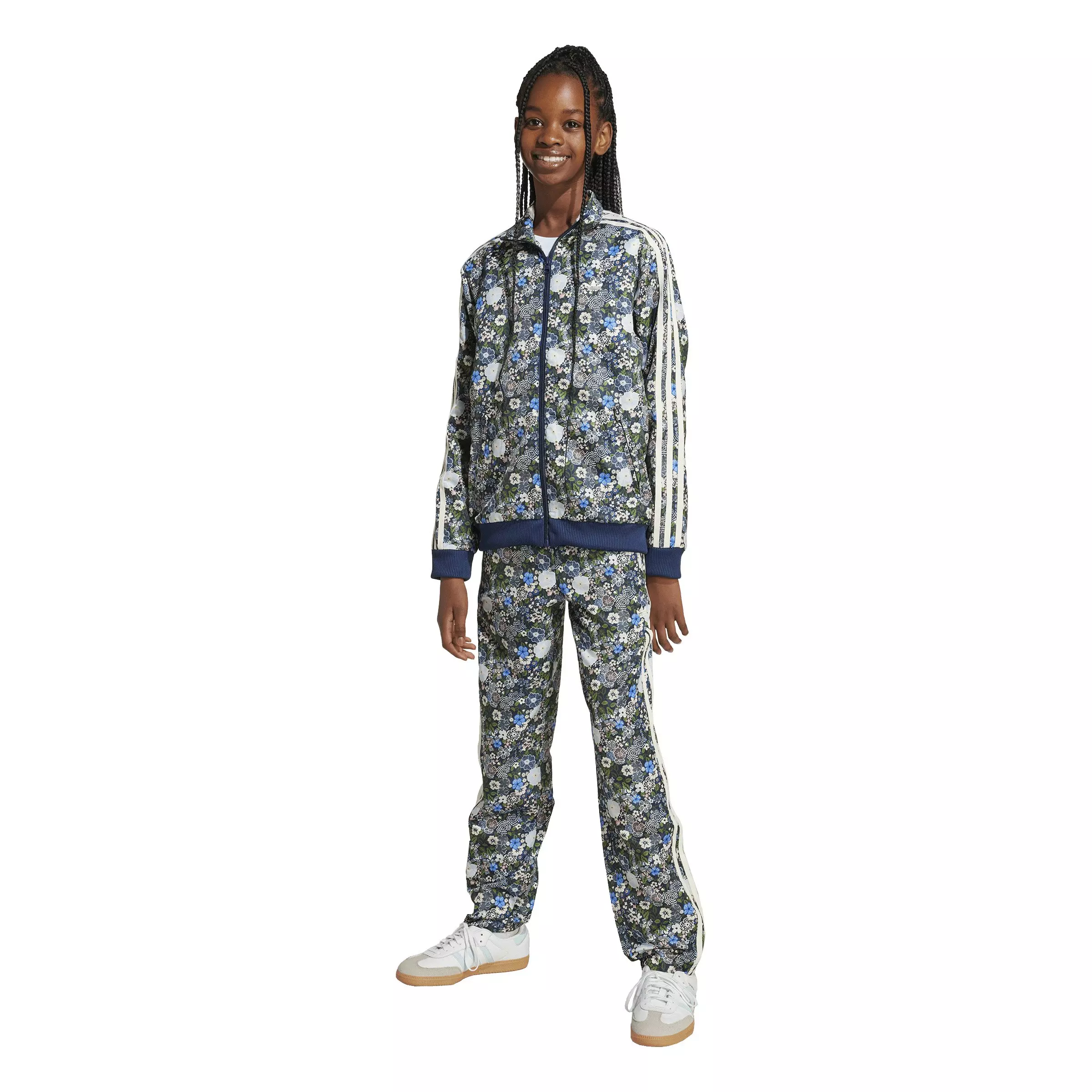 adidas Originals Big Kids' Liberty London Firebird Track Pants - Blue - BLUE