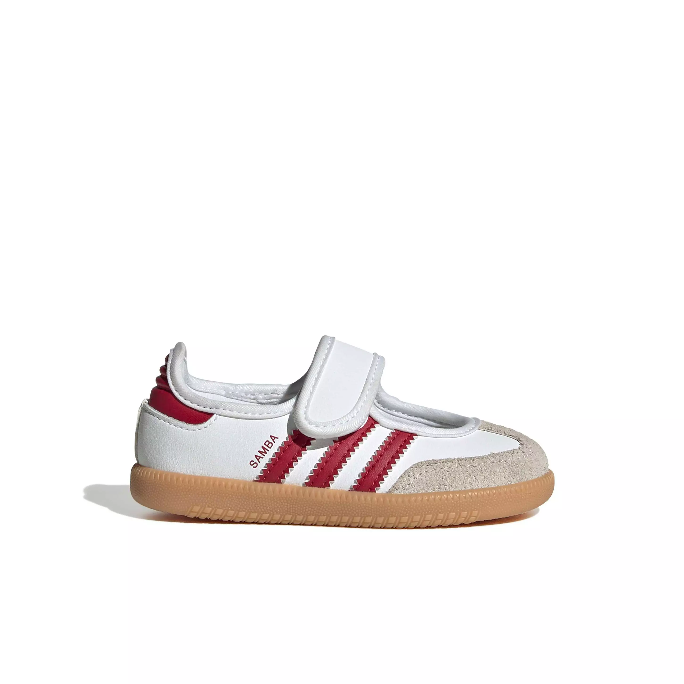 adidas Originals Samba Jane "Ftwr White/Team Victory Red/Gum 3" Infant Girls' Shoe - WHITE/RED/GUM