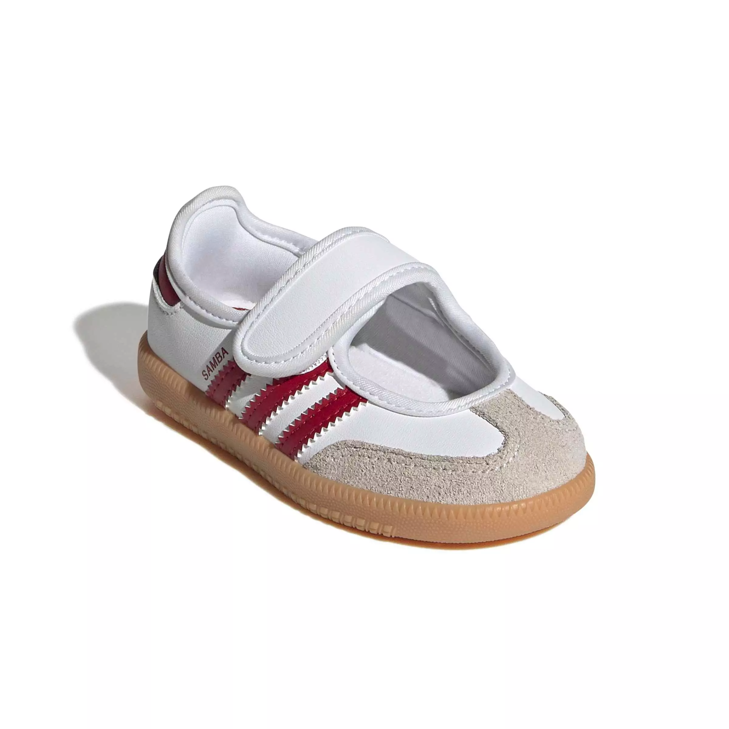 adidas Originals Samba Jane "Ftwr White/Team Victory Red/Gum 3" Infant Girls' Shoe - WHITE/RED/GUM