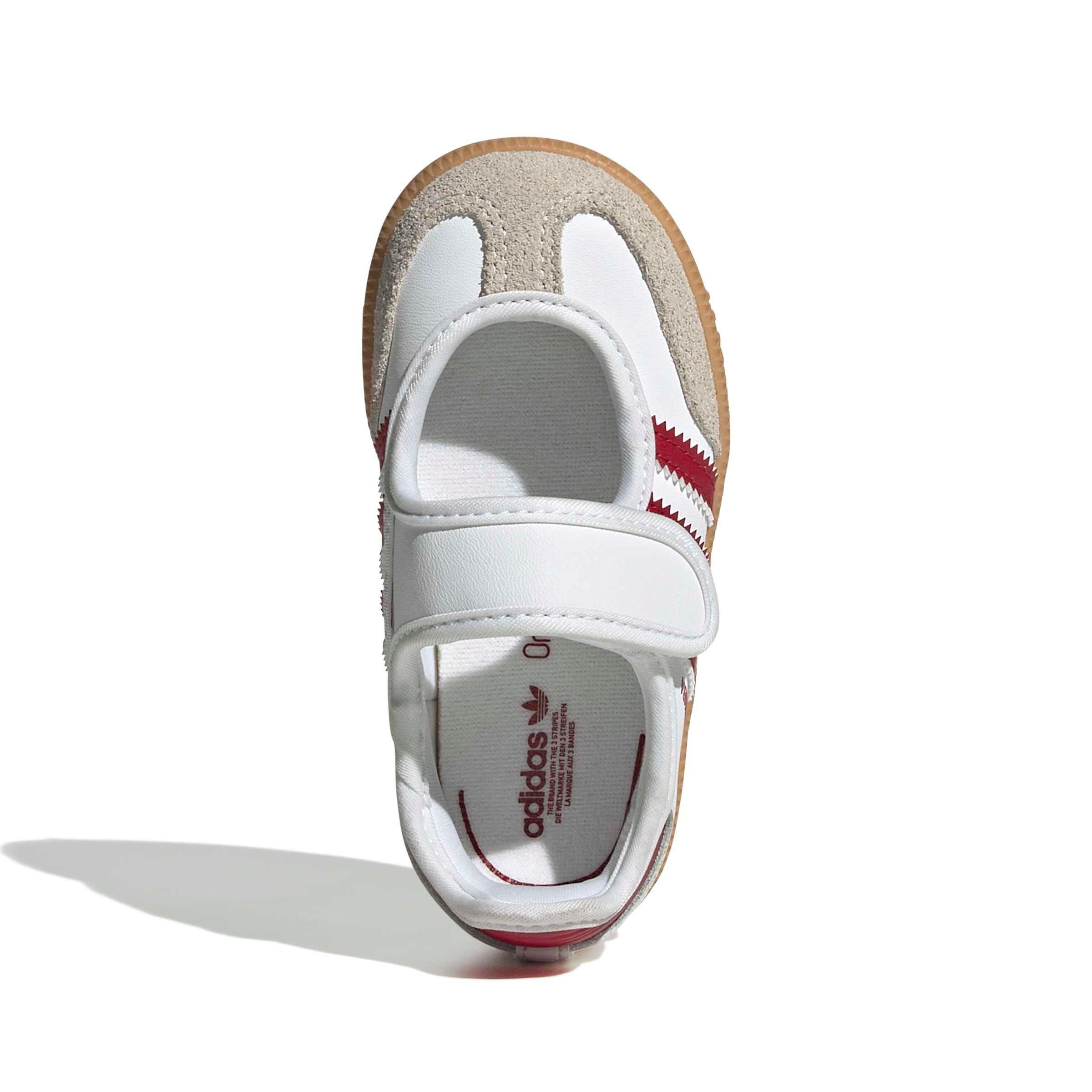 adidas Originals Samba Jane "Ftwr White/Team Victory Red/Gum 3" Infant Girls' Shoe - WHITE/RED/GUM