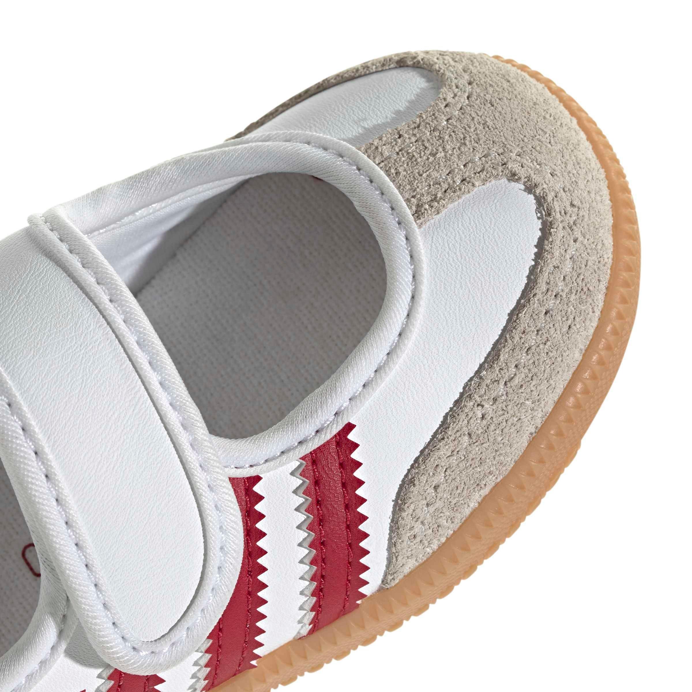adidas Originals Samba Jane "Ftwr White/Team Victory Red/Gum 3" Infant Girls' Shoe - WHITE/RED/GUM