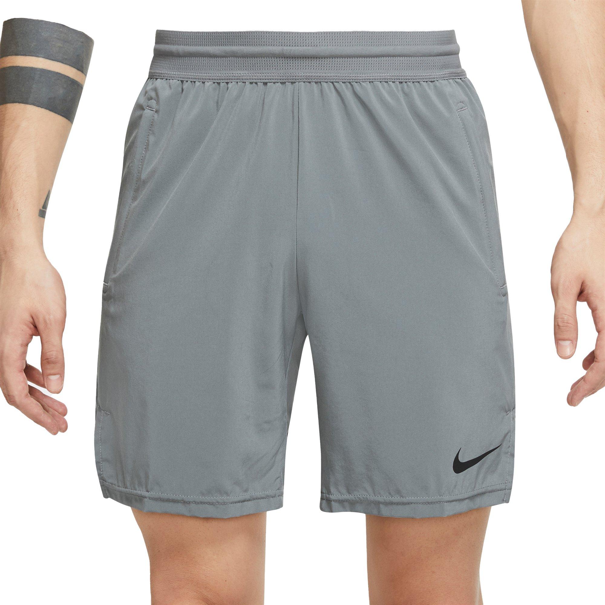 Nike Men's Dri-FIT Flex Vent 8" Training Shorts - GREY Thumbnail View 1