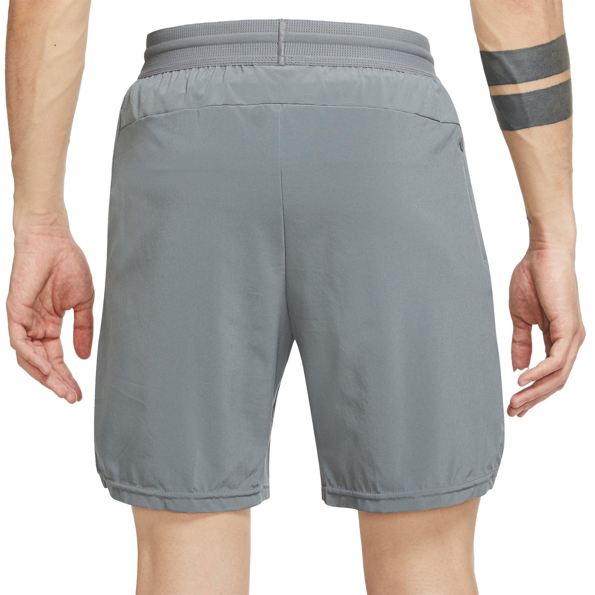 Nike Men's Dri-FIT Flex Vent 8" Training Shorts - GREY Thumbnail View 2