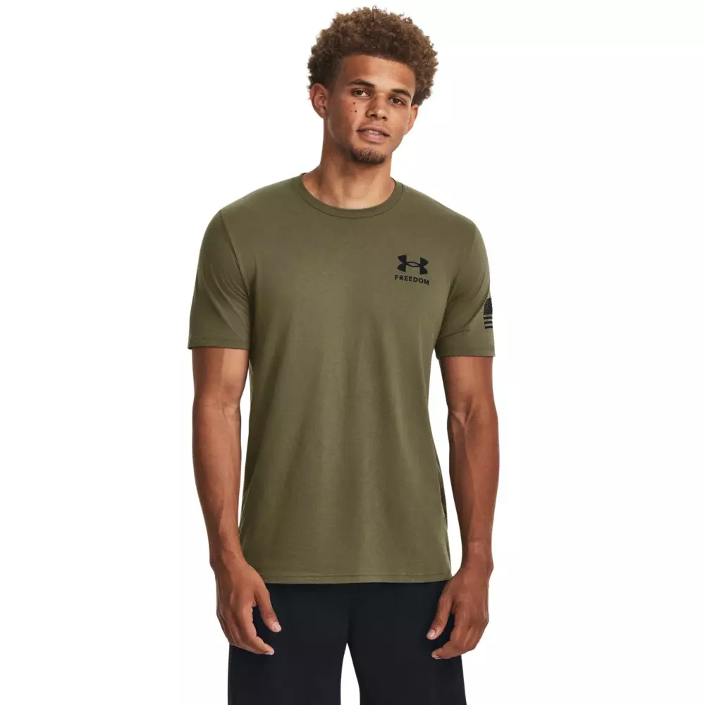 Under Armour Men's Freedom Flag Camo T-Shirt -Green/Black - GREEN/BLACK