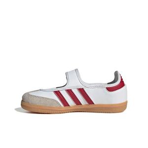 adidas Originals Samba Jane "Ftwr White/Team Victory Red/Gum 3" Preschool Girls' Shoe - WHITE/RED/GUM