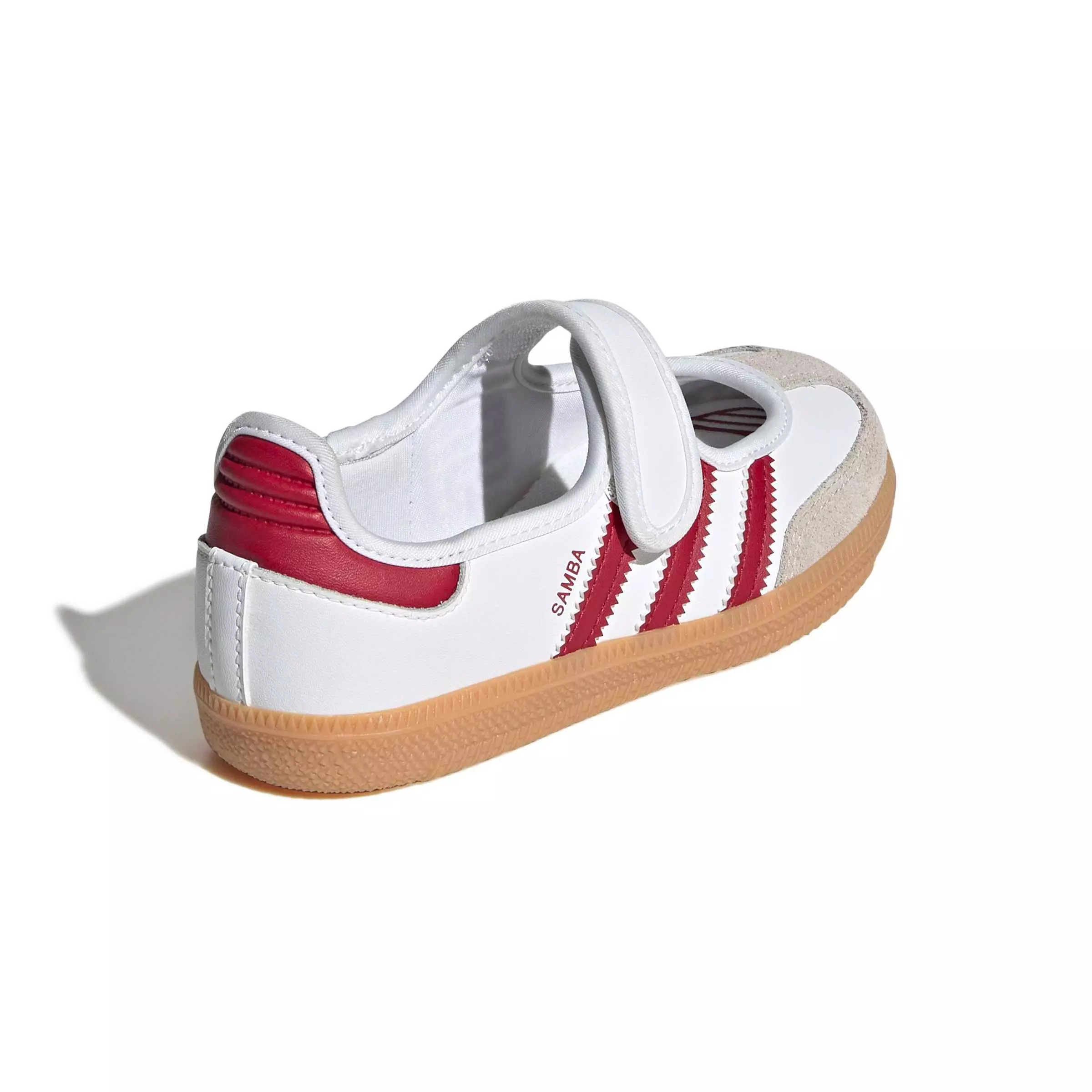 adidas Originals Samba Jane "Ftwr White/Team Victory Red/Gum 3" Preschool Girls' Shoe - WHITE/RED/GUM