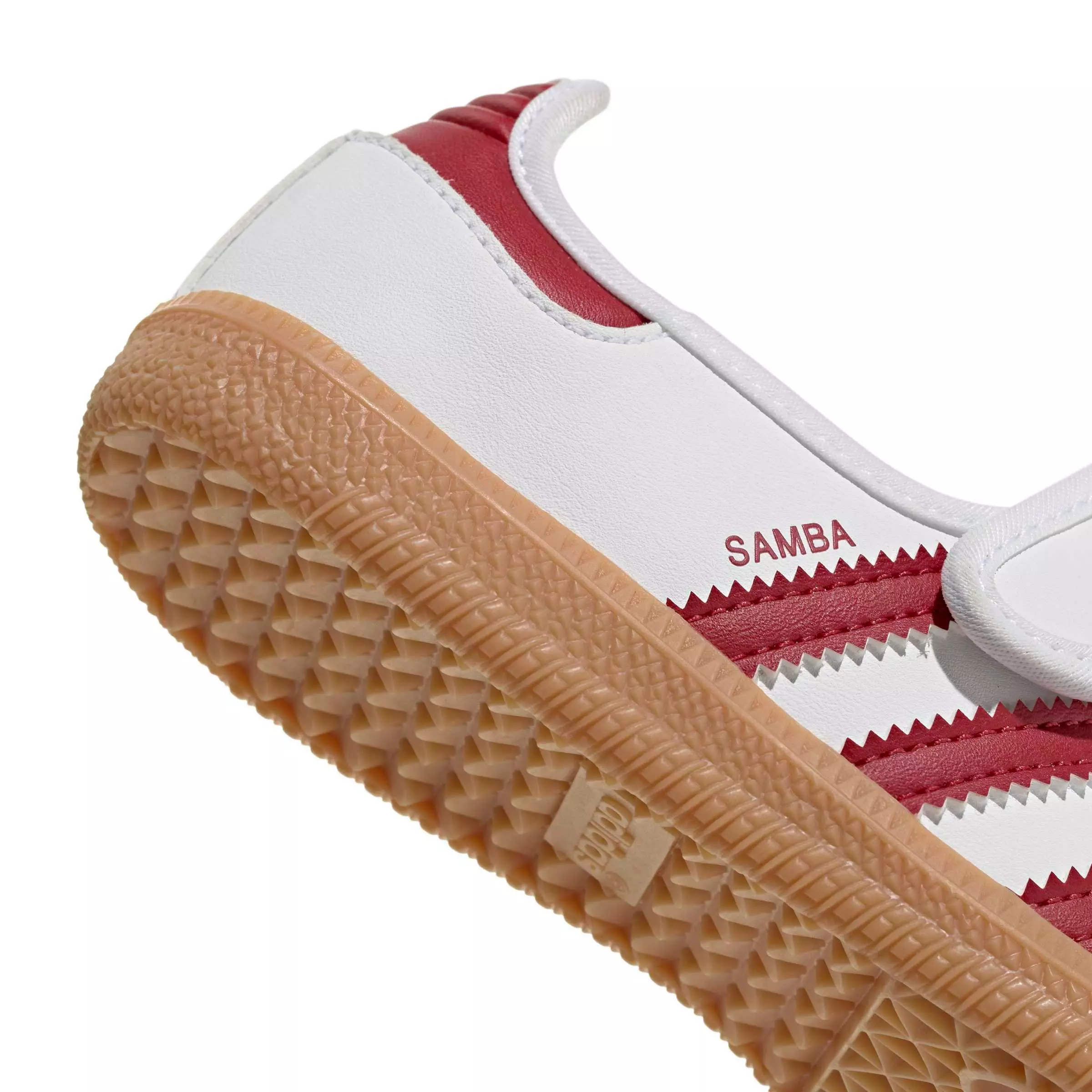 adidas Originals Samba Jane "Ftwr White/Team Victory Red/Gum 3" Preschool Girls' Shoe - WHITE/RED/GUM