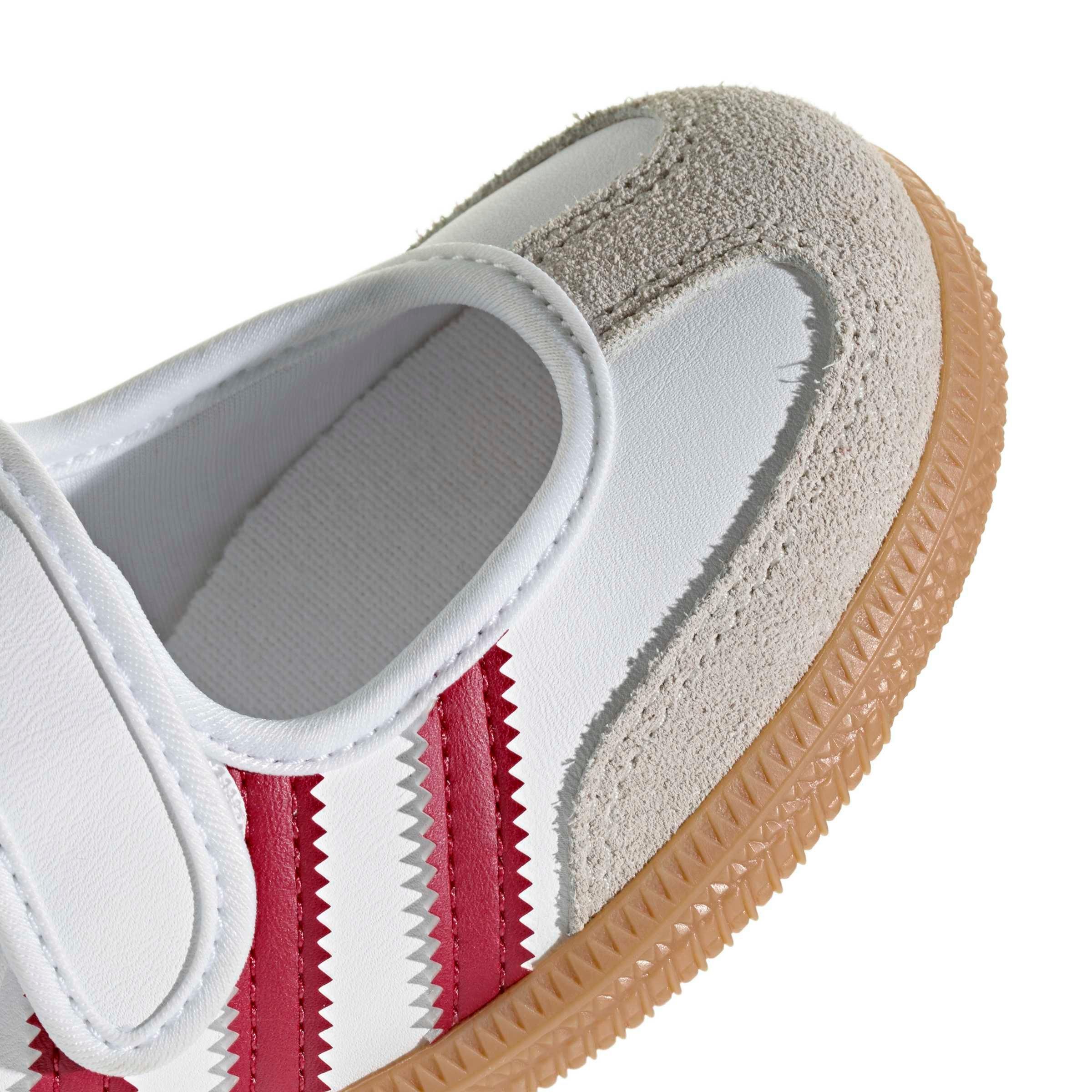 adidas Originals Samba Jane "Ftwr White/Team Victory Red/Gum 3" Preschool Girls' Shoe - WHITE/RED/GUM