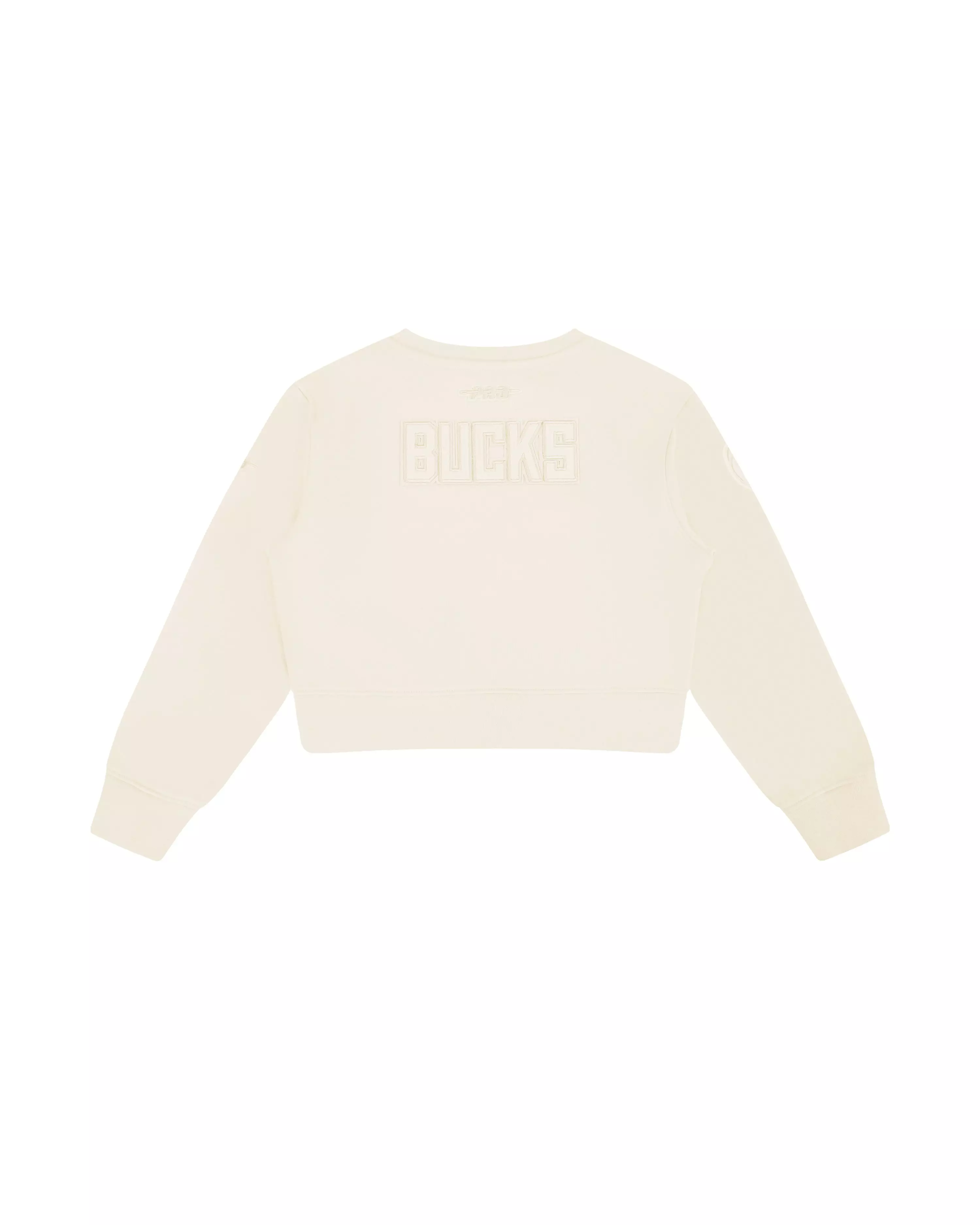 Pro Standard Toddler Girls' NBA Milwaukee Bucks Neutral Fleece Crewneck Sweatshirt - Cream - CREAM