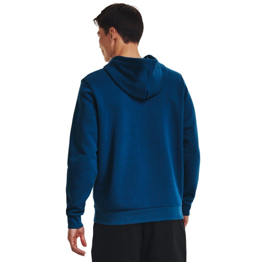 Under Armour Men's Essential Fleece Hoodie - BLUE/WHITE Thumbnail View 2