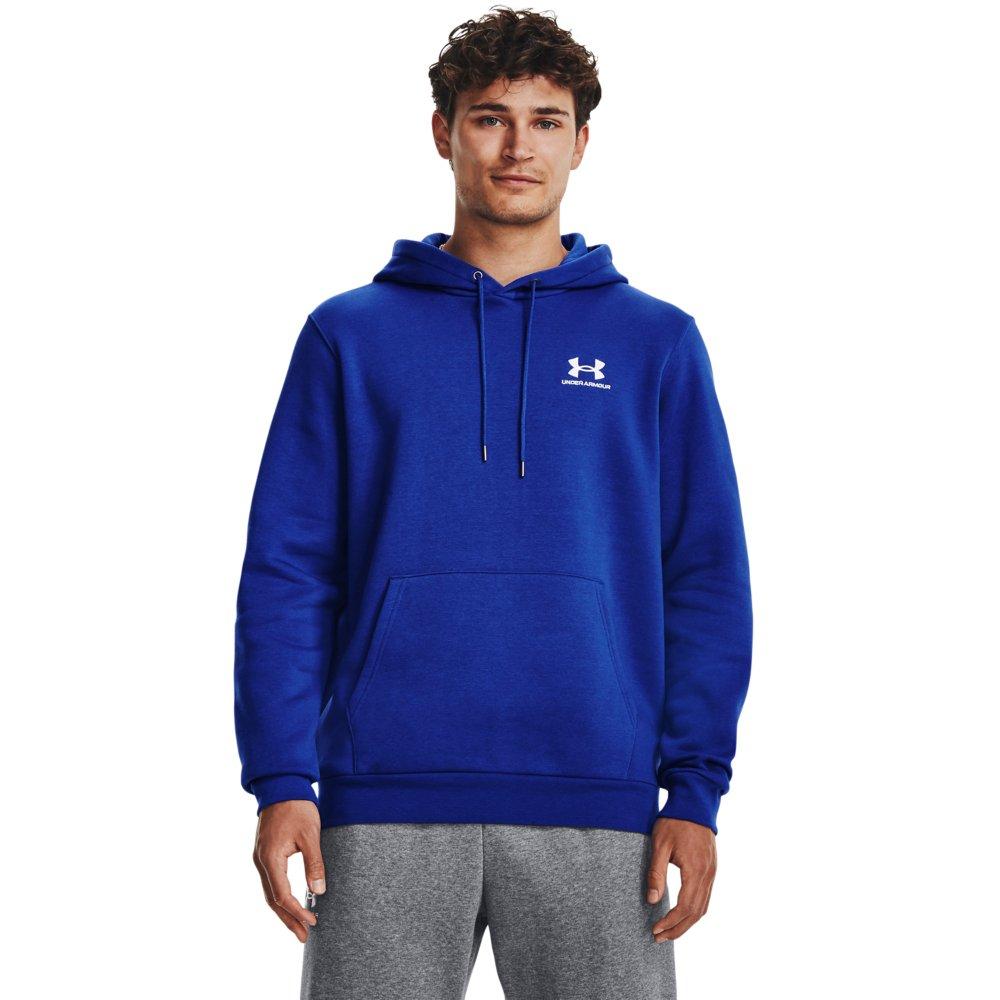 Under Armour Men's Essential Fleece Hoodie - ROYAL/WHITE Thumbnail View 1