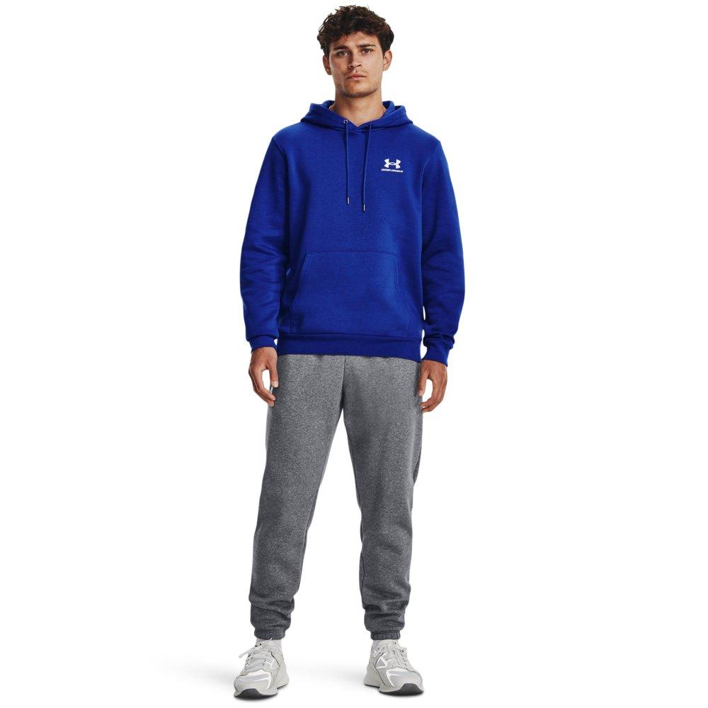 Under Armour Men's Essential Fleece Hoodie - ROYAL/WHITE Thumbnail View 3