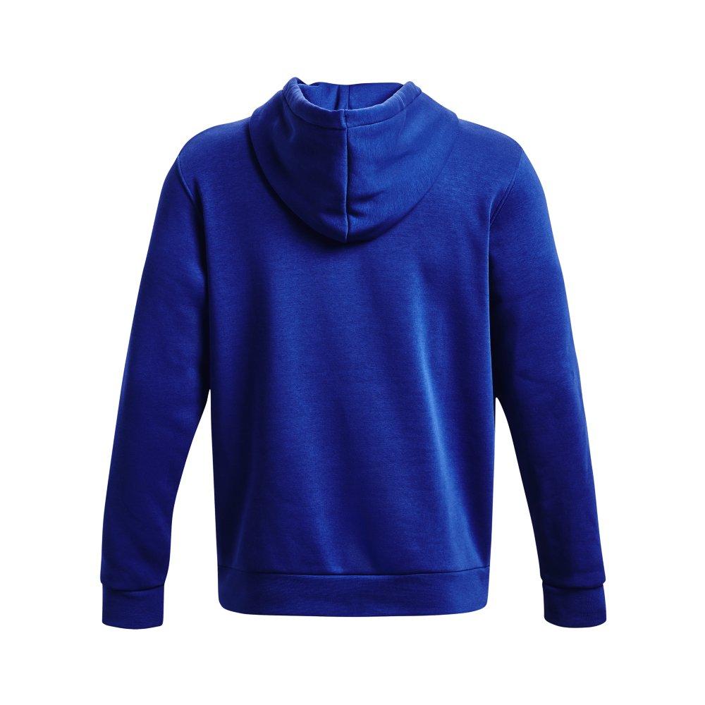 Under Armour Men's Essential Fleece Hoodie - ROYAL/WHITE Thumbnail View 6