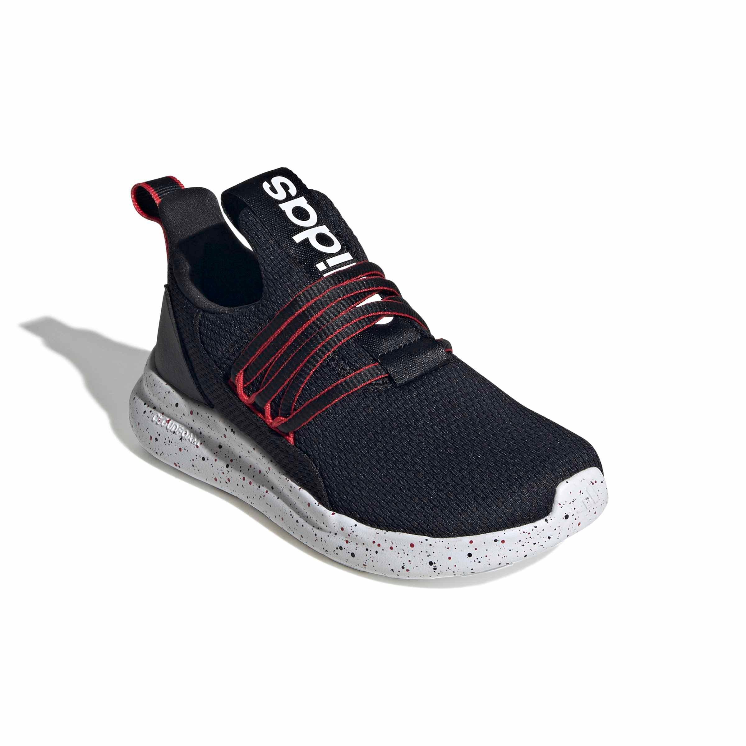 adidas Lite Racer Adapt 7.0 "Core Black/Ftwr White/Better Scarlet" Preschool Boys' Shoe - BLACK/WHITE/SCARLET