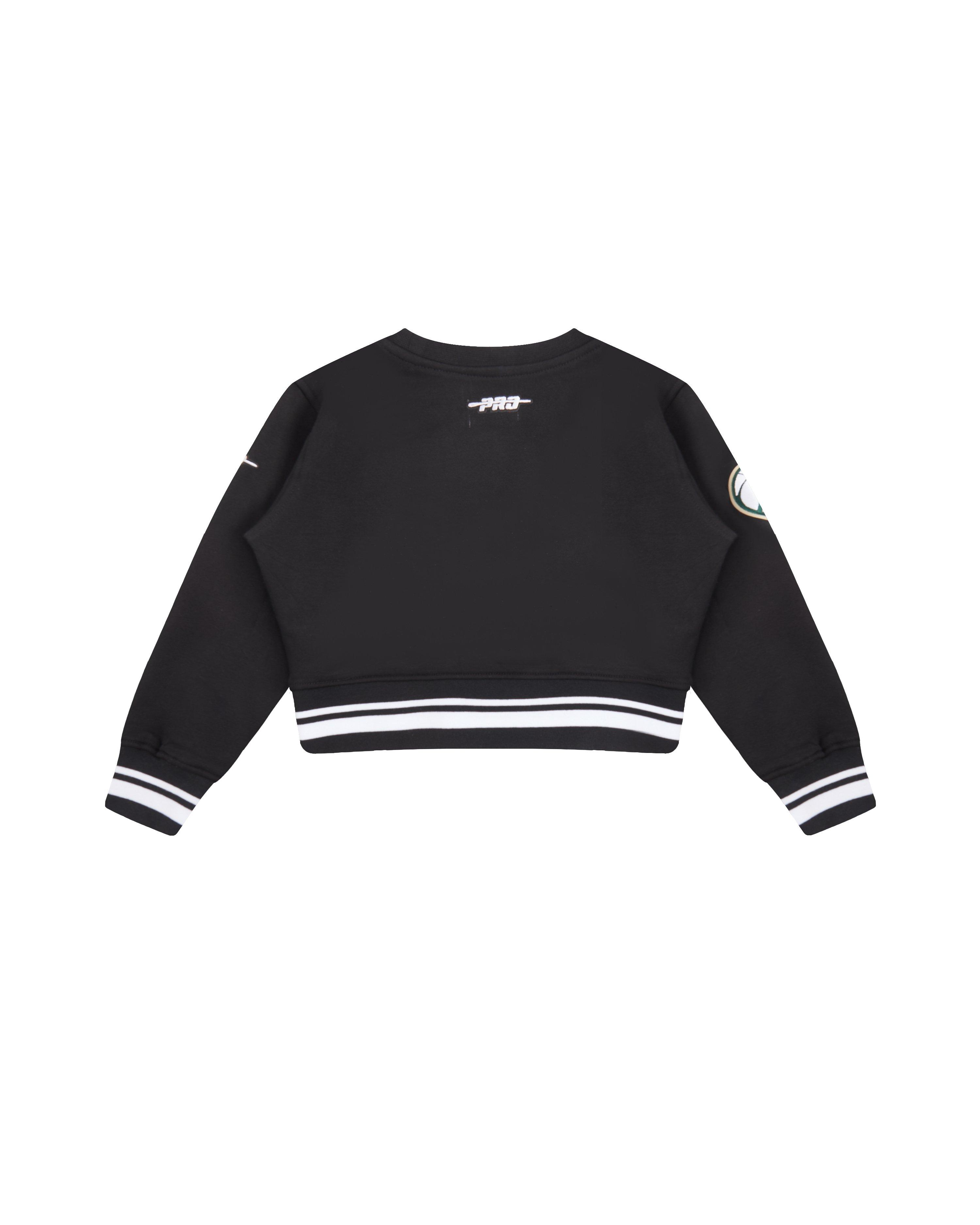 Pro Standard Toddler Girls' NBA Milwaukee Bucks Retro Classic Rib Fleece Sweatshirt -Black - BLACK Thumbnail View 2