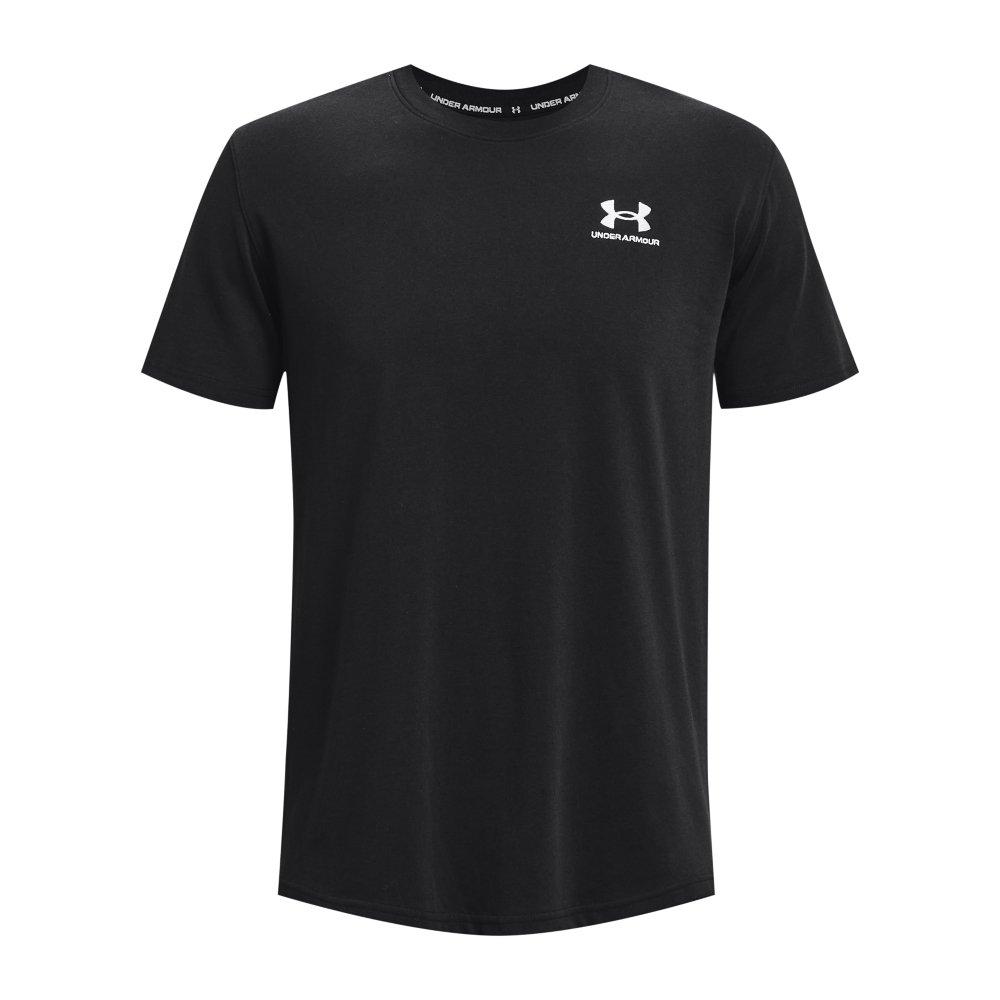 Arena Librería Despertar Under Armour Men's Embroidered Logo Heavyweight Short Sleeve​ T-Shirt  -Black/White