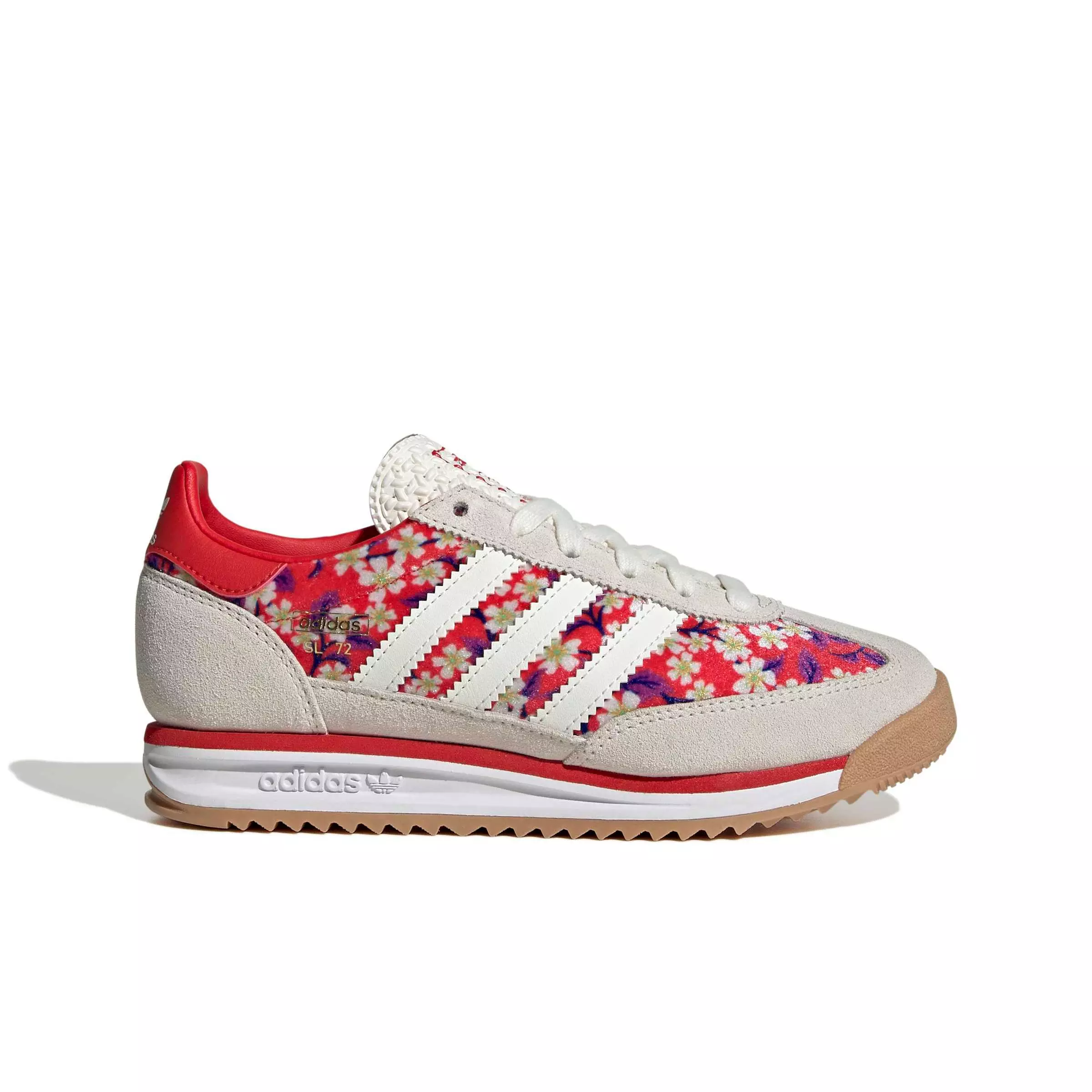 adidas Originals SL 72 RS x Liberty London "Off White/Alumina" Grade School Girls' Shoe - OFF WHITE/ALUMINA