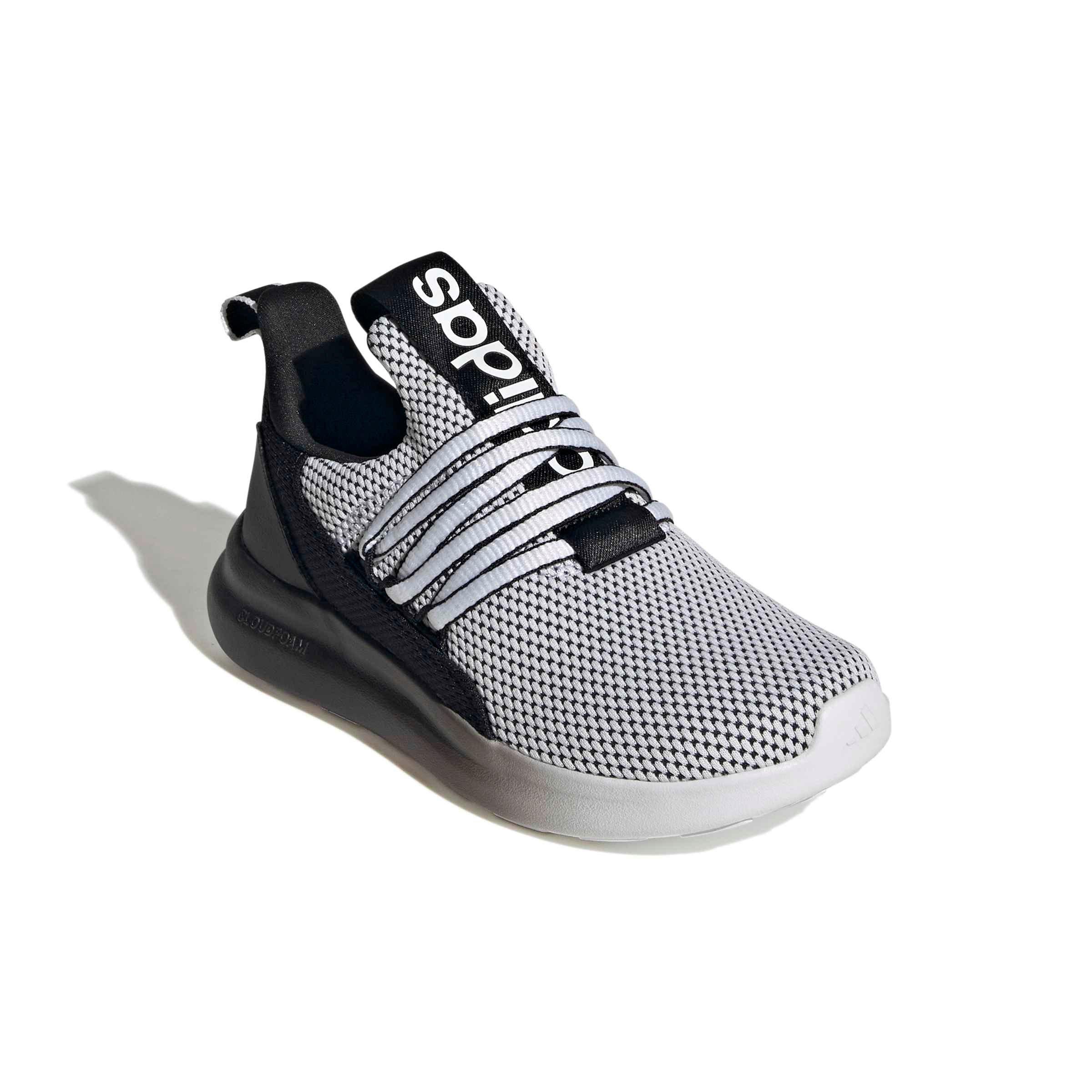adidas Lite Racer Adapt 7.0 "Ftwr White/Core Black/Ftwr White" Preschool Boys' Shoe - WHITE/BLACK/WHITE