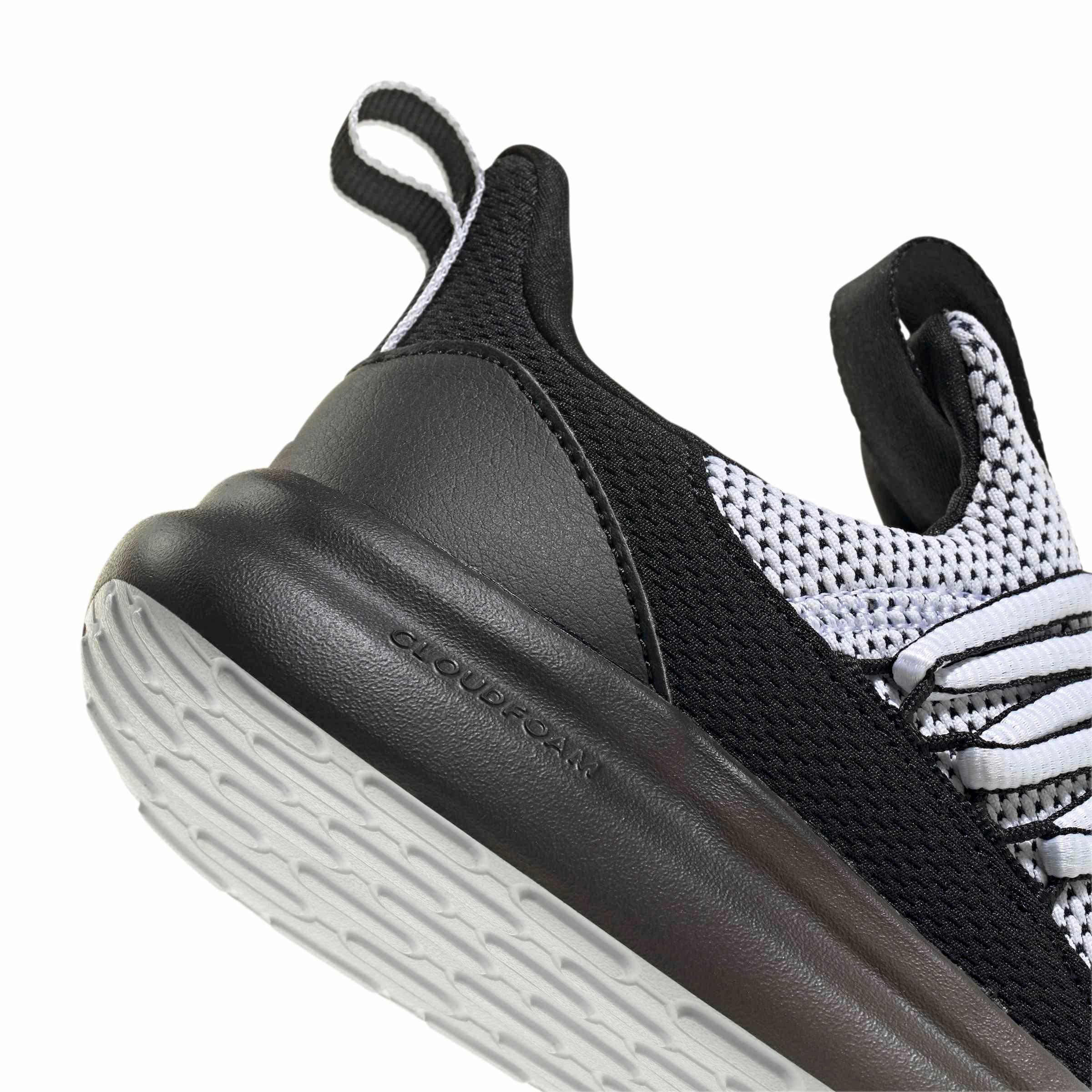 adidas Lite Racer Adapt 7.0 "Ftwr White/Core Black/Ftwr White" Preschool Boys' Shoe - WHITE/BLACK/WHITE