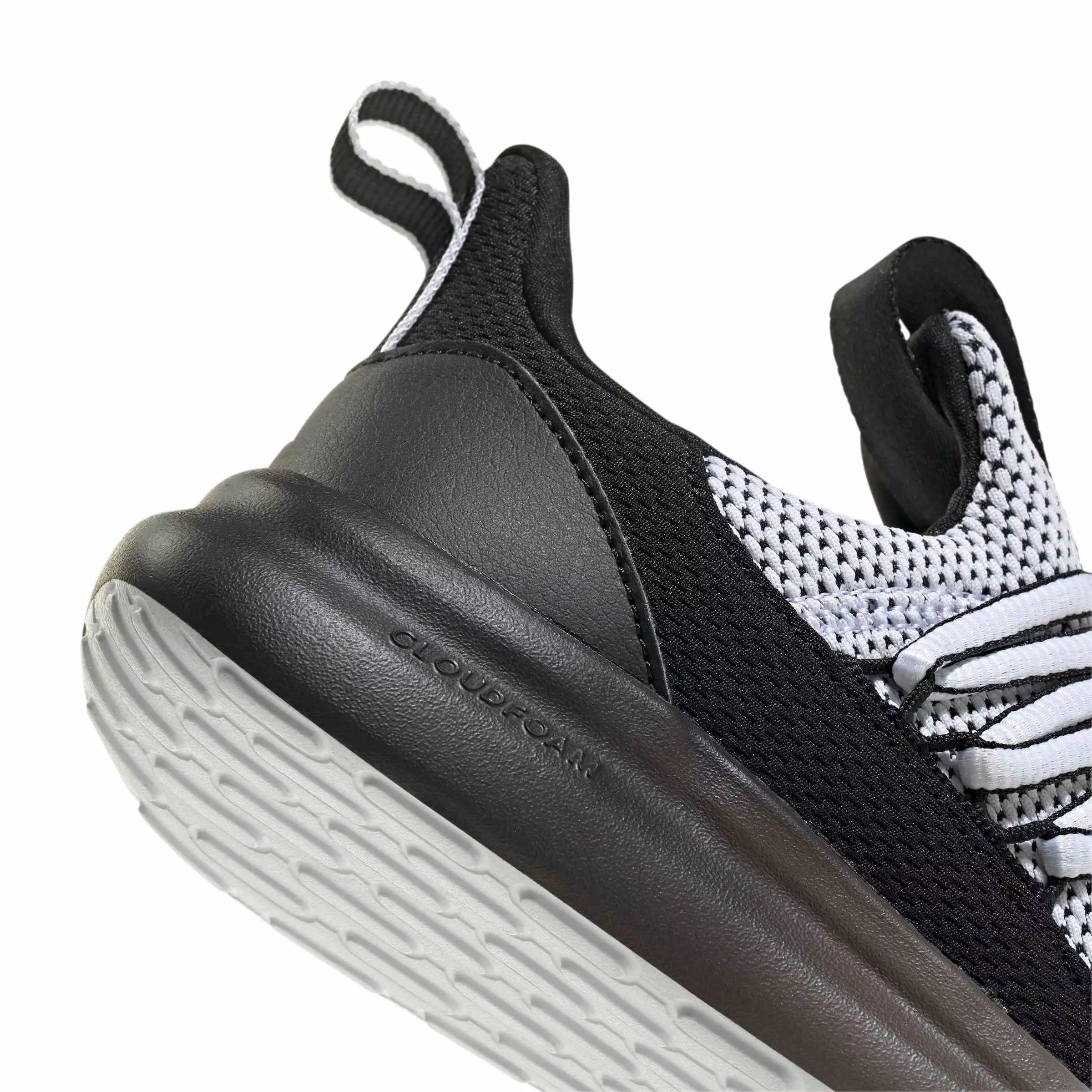 adidas Lite Racer Adapt 7.0 "Ftwr White/Core Black/Ftwr White" Preschool Boys' Shoe - WHITE/BLACK/WHITE