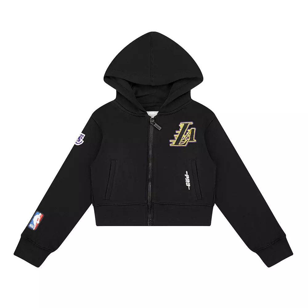 Pro Standard Toddler Girls'​ NBA Los Angeles Lakers​ Classic​ Full-Zip Jacket - Black - BLACK