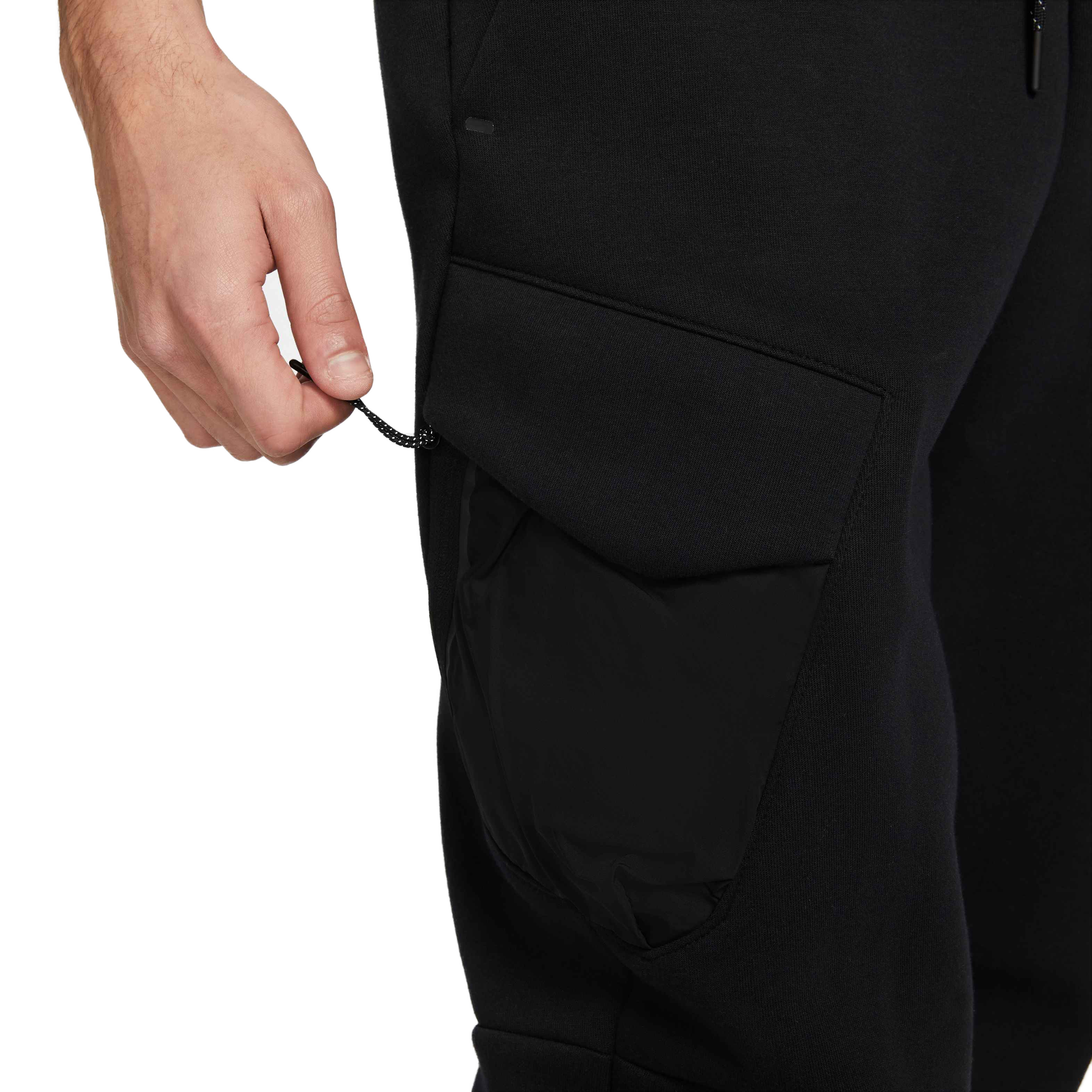 Nike Men's Sportswear Tech Fleece Utility Pants - Grey - BLACK Thumbnail View 6