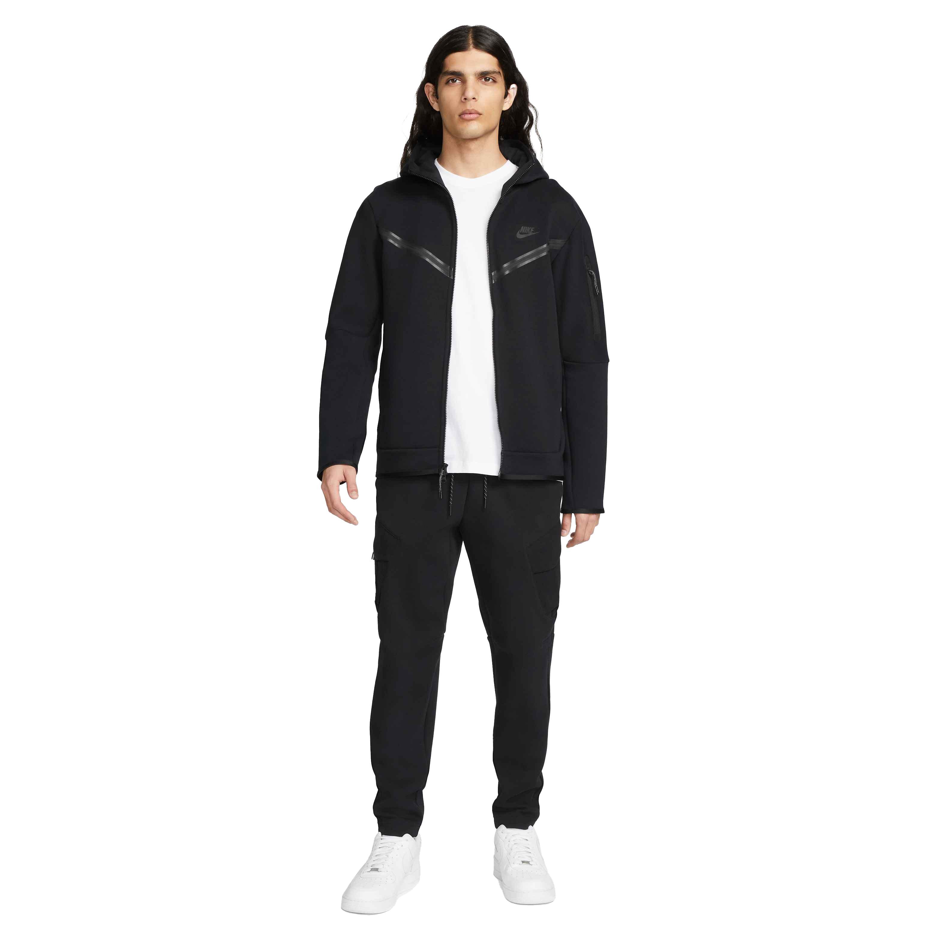 Nike Men's Sportswear Tech Fleece Utility Pants - Grey - BLACK Thumbnail View 7