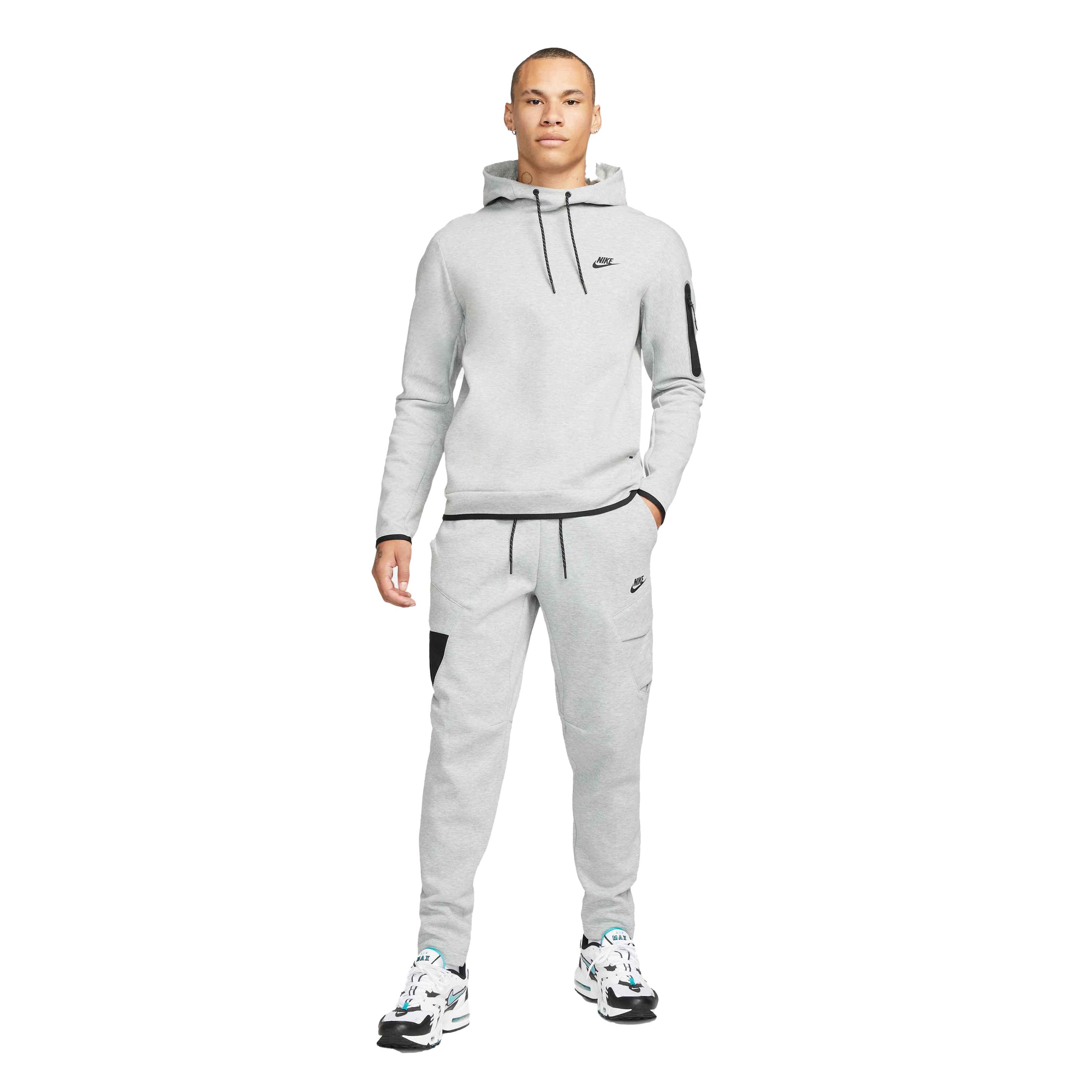 Nike Men's Sportswear Tech Fleece Utility Pants - Grey - GREY Thumbnail View 8