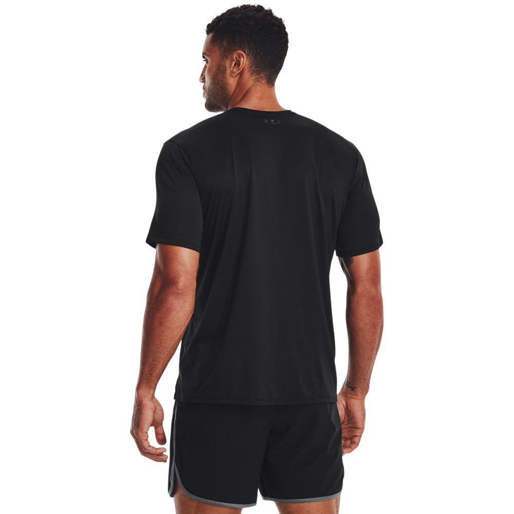 Under Armour Men's Tech Vent Short Sleeve T-Shirt - BLACK Thumbnail View 2