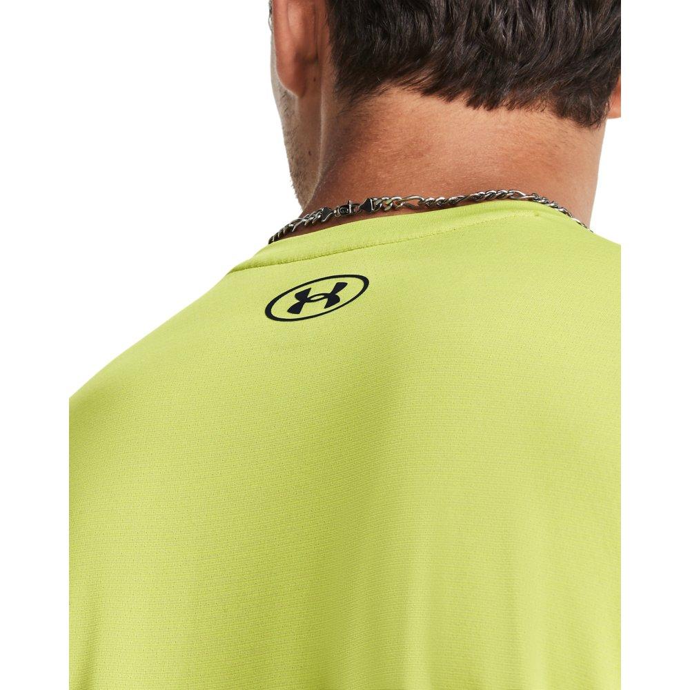 Under Armour Men's Tech Vent Short Sleeve T-Shirt - LIME Thumbnail View 3
