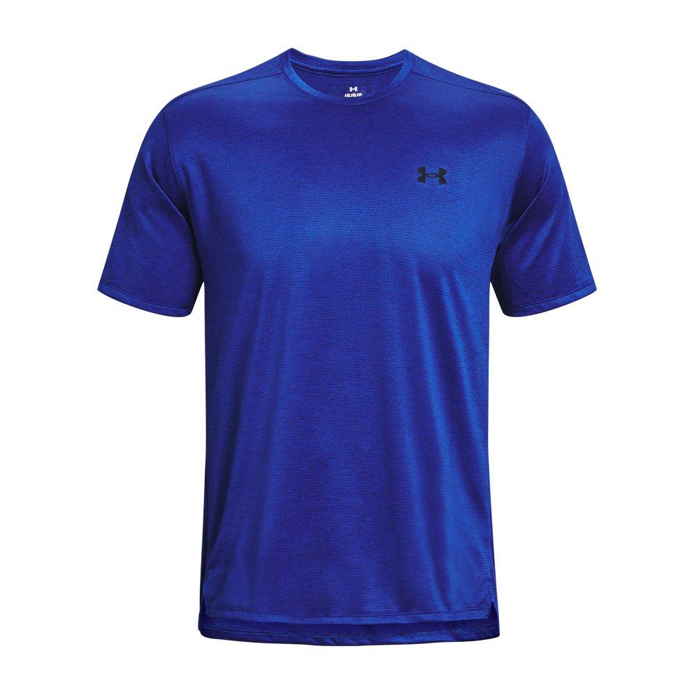 Under Armour Men's Tech Vent Short Sleeve T-Shirt - ROYAL/BLACK Thumbnail View 5