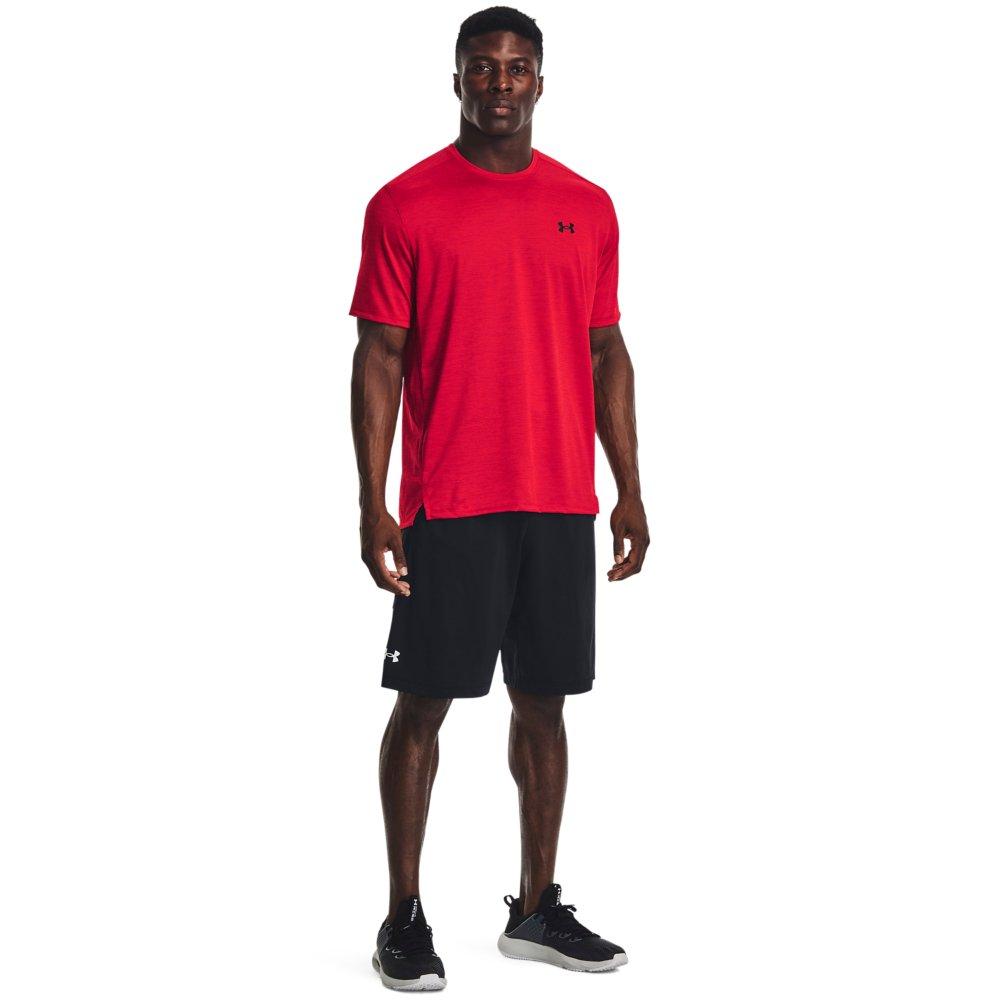 Under Armour Men's Tech Vent Short Sleeve T-Shirt - RED/BLACK Thumbnail View 4