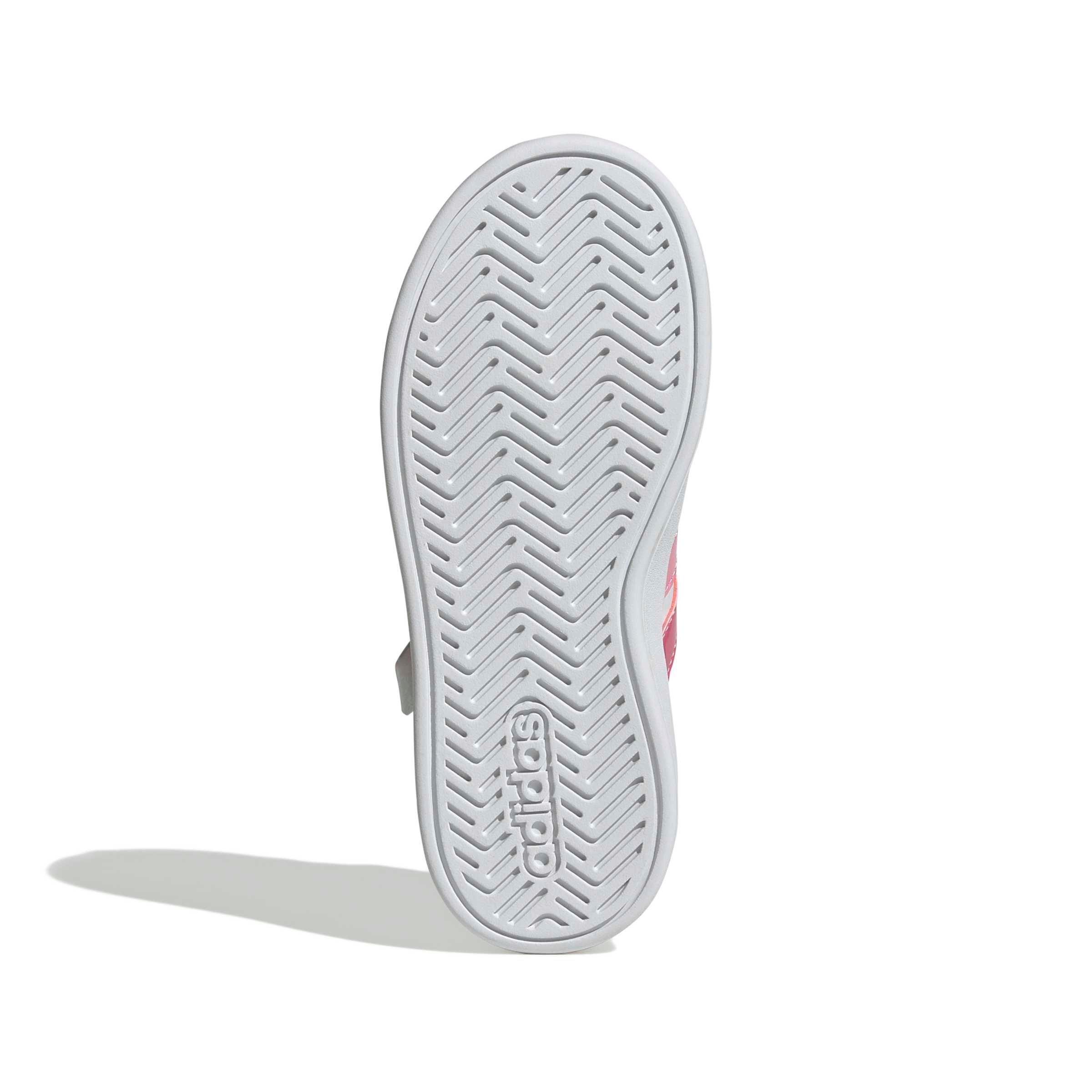 adidas Grand Court 3.0 "Ftwr White/Pink Fusion/Bliss Pink" Preschool Girls' Shoe - WHITE/PINK/PINK