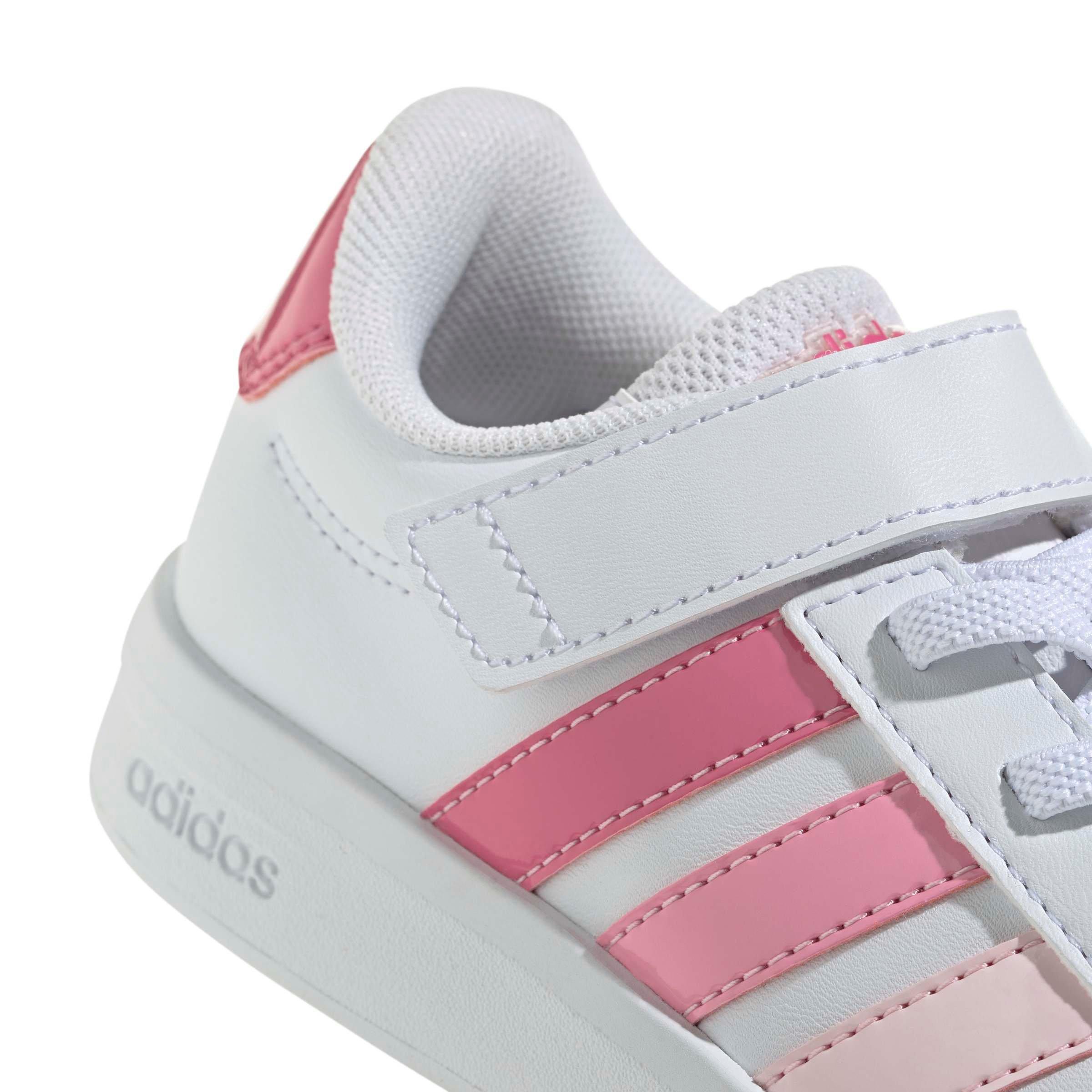 adidas Grand Court 3.0 "Ftwr White/Pink Fusion/Bliss Pink" Preschool Girls' Shoe - WHITE/PINK/PINK