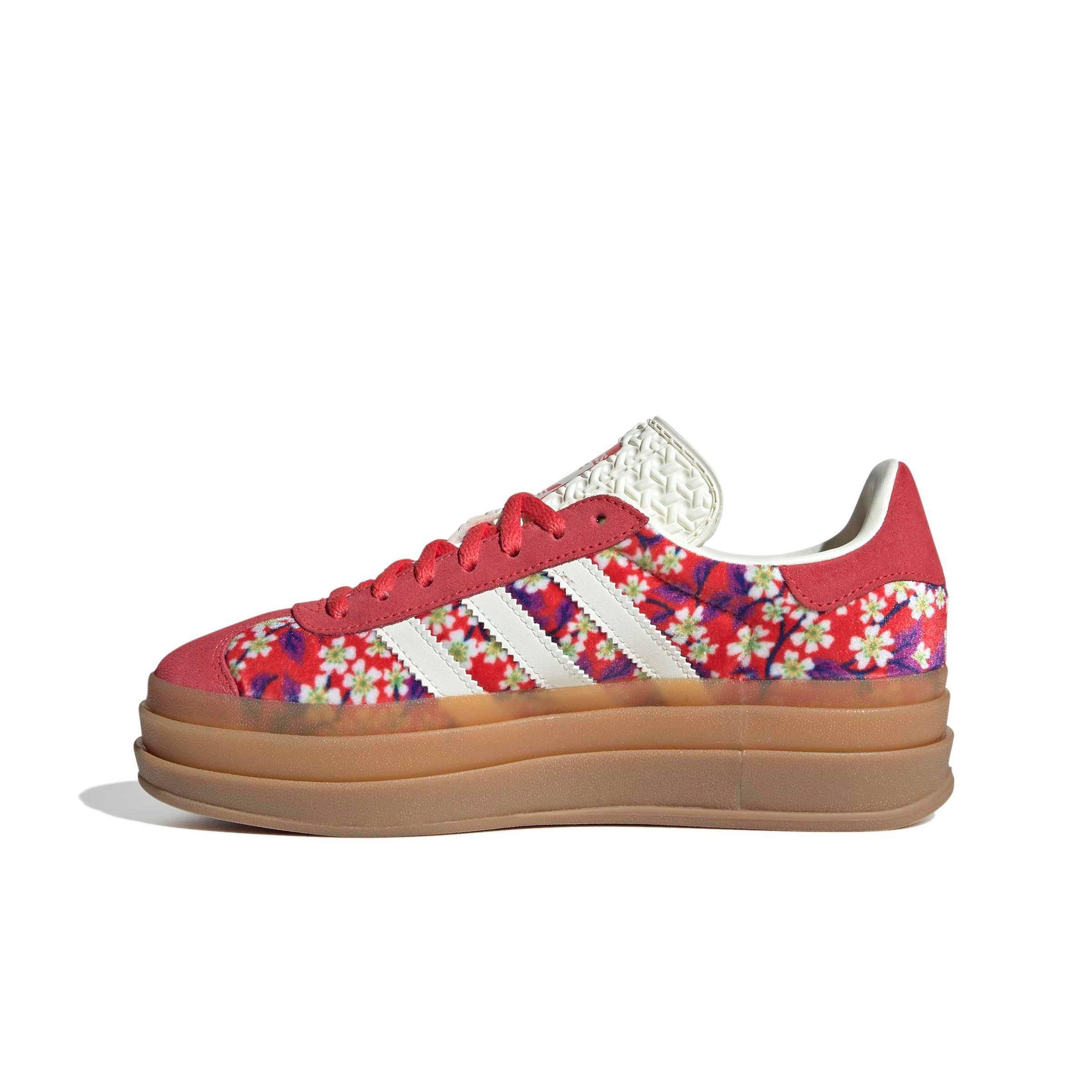 adidas Originals Gazelle Bold x Liberty London Grade School Girls' "Off White/Semi Lucid Red" Shoe