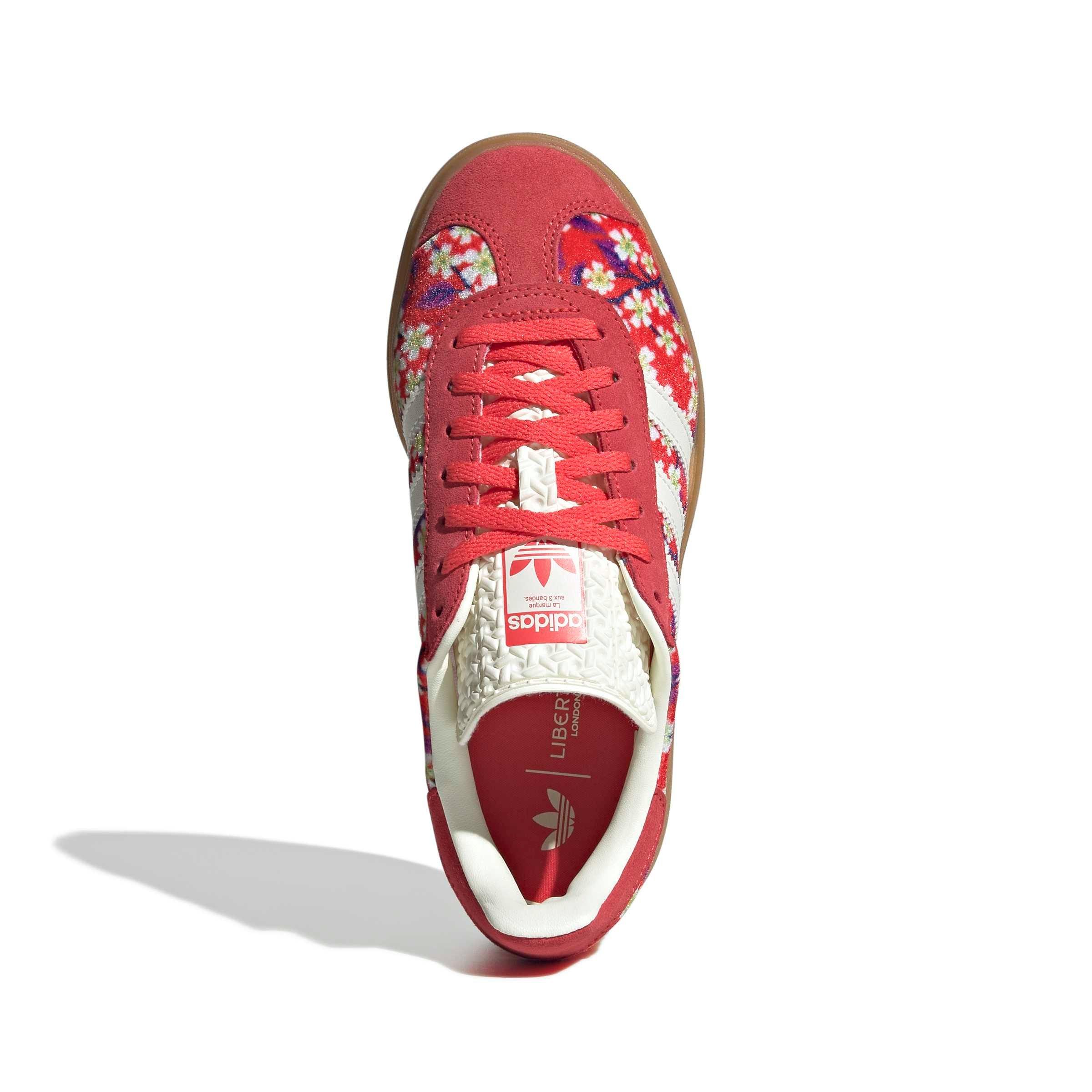 adidas Originals Gazelle Bold x Liberty London Grade School Girls' "Off White/Semi Lucid Red" Shoe