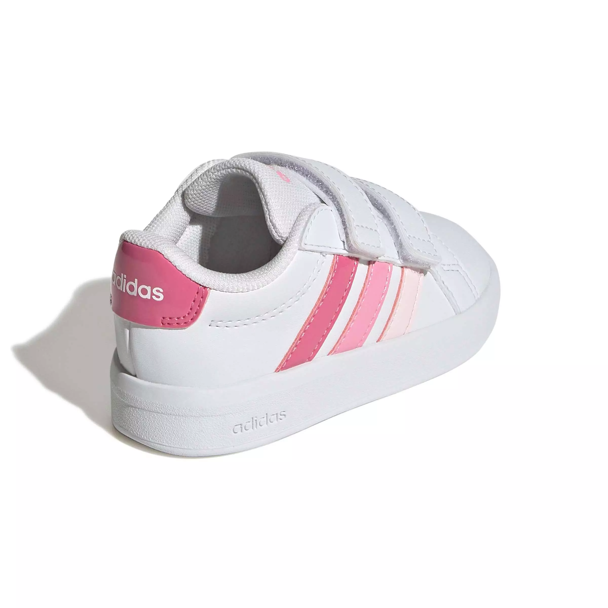adidas Grand Court 3.0 "Ftwr White/Pink Fusion/Bliss Pink" Infant Girls' Shoe - WHITE/PINK/PINK