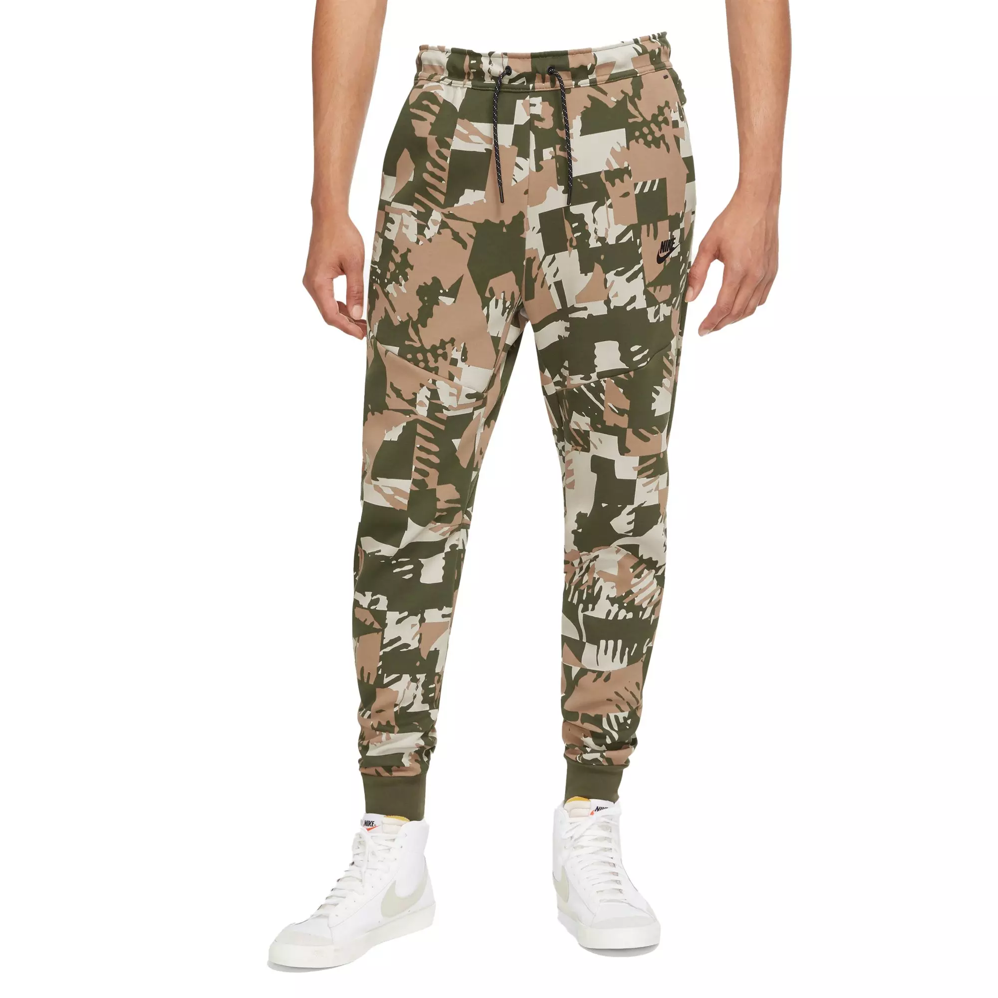 Nike Men's Sportswear Tech Fleece AOP Joggers - BROWN