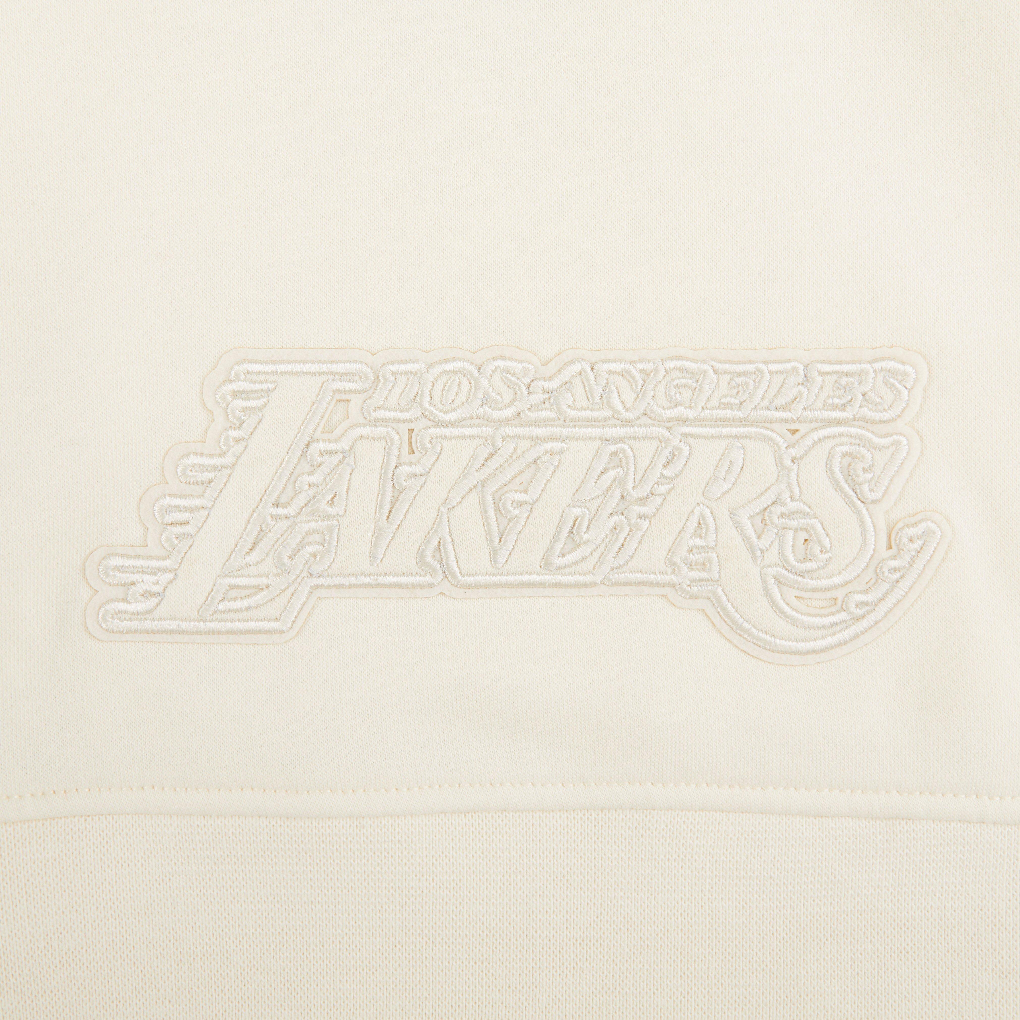 Pro Standard Toddler Girls' NBA Los Angeles Lakers Neutral PO Hoodie - Cream - CREAM Thumbnail View 3