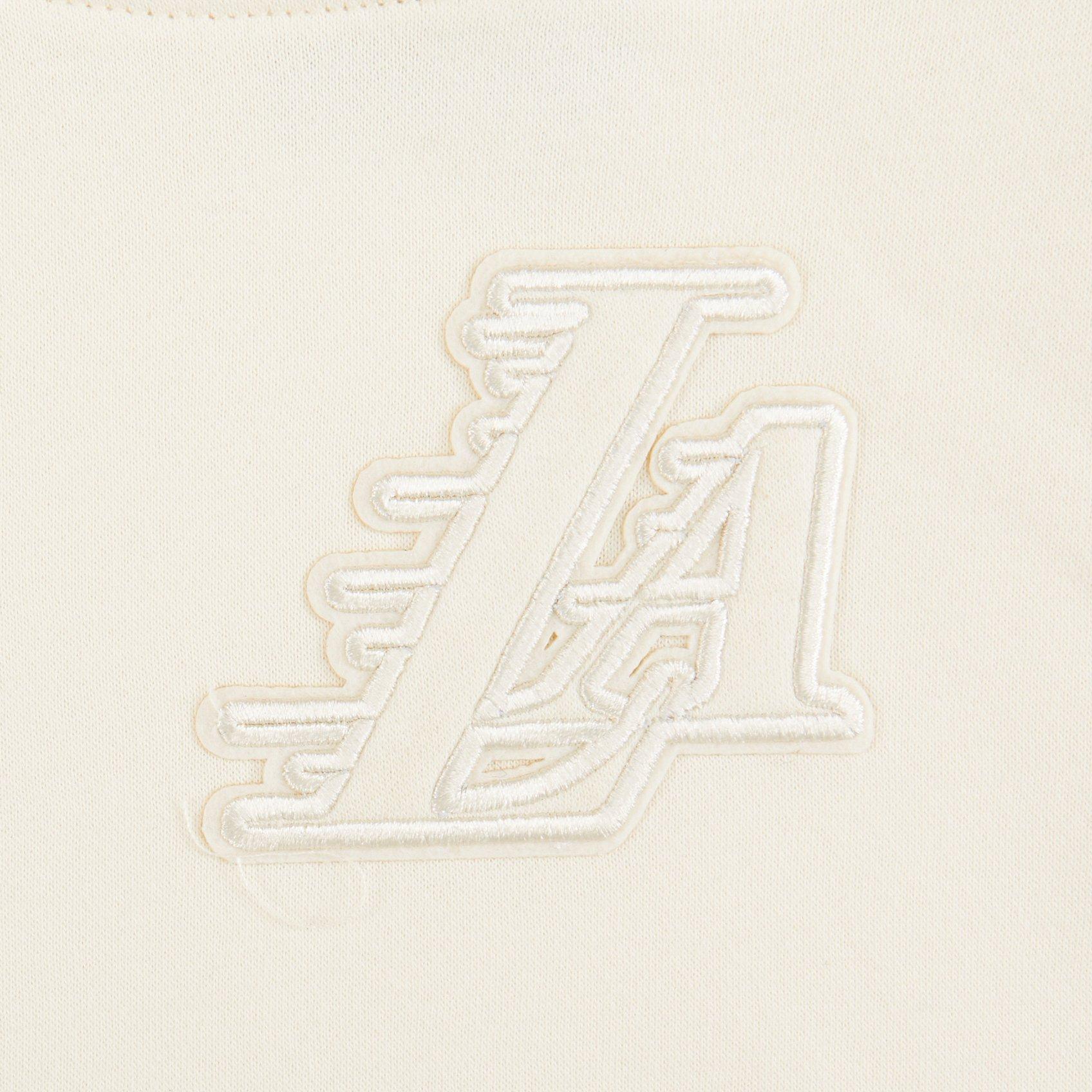 Pro Standard Toddler Girls' NBA Los Angeles Lakers Neutral PO Hoodie - Cream - CREAM Thumbnail View 4