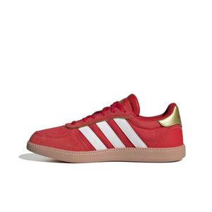 adidas Breaknet Sleek "Better Scarlet/Chalk White/Gold Metallic" Grade School Girls' Shoe - SCARLET/WHITE/GOLD