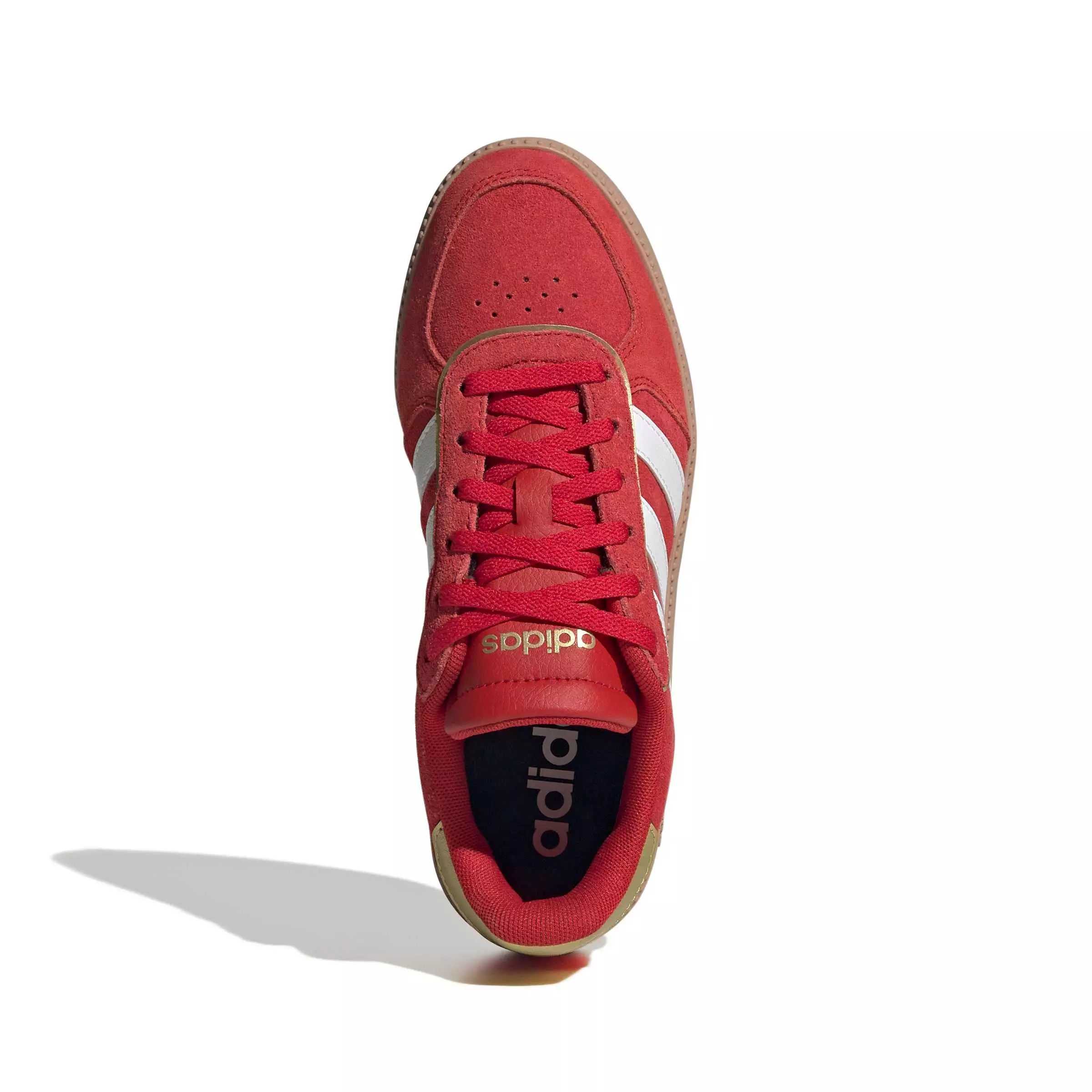 adidas Breaknet Sleek "Better Scarlet/Chalk White/Gold Metallic" Grade School Girls' Shoe - SCARLET/WHITE/GOLD