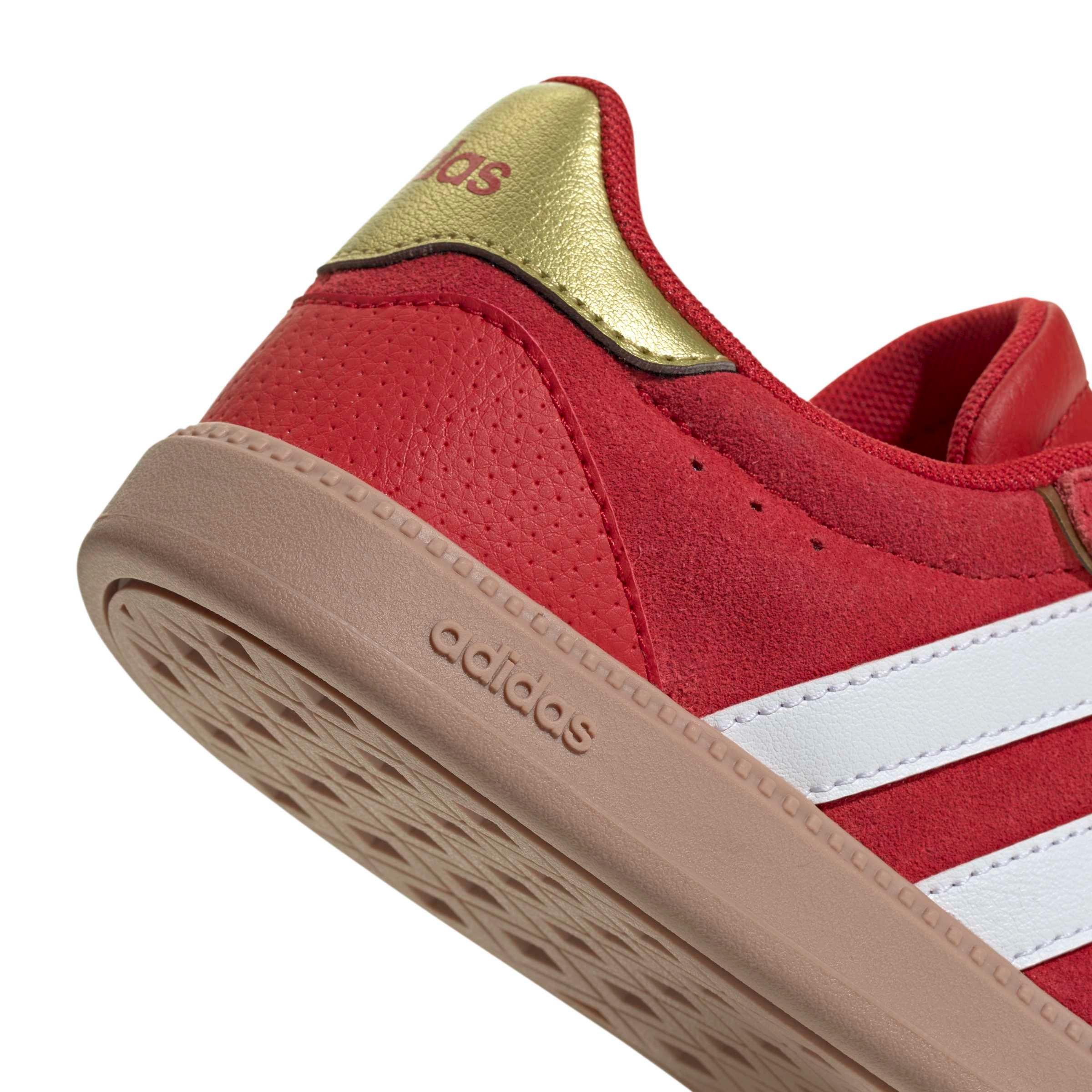 adidas Breaknet Sleek "Better Scarlet/Chalk White/Gold Metallic" Grade School Girls' Shoe - SCARLET/WHITE/GOLD