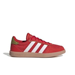 adidas Breaknet Sleek "Better Scarlet/Chalk White/Gold Metallic" Grade School Girls' Shoe - SCARLET/WHITE/GOLD