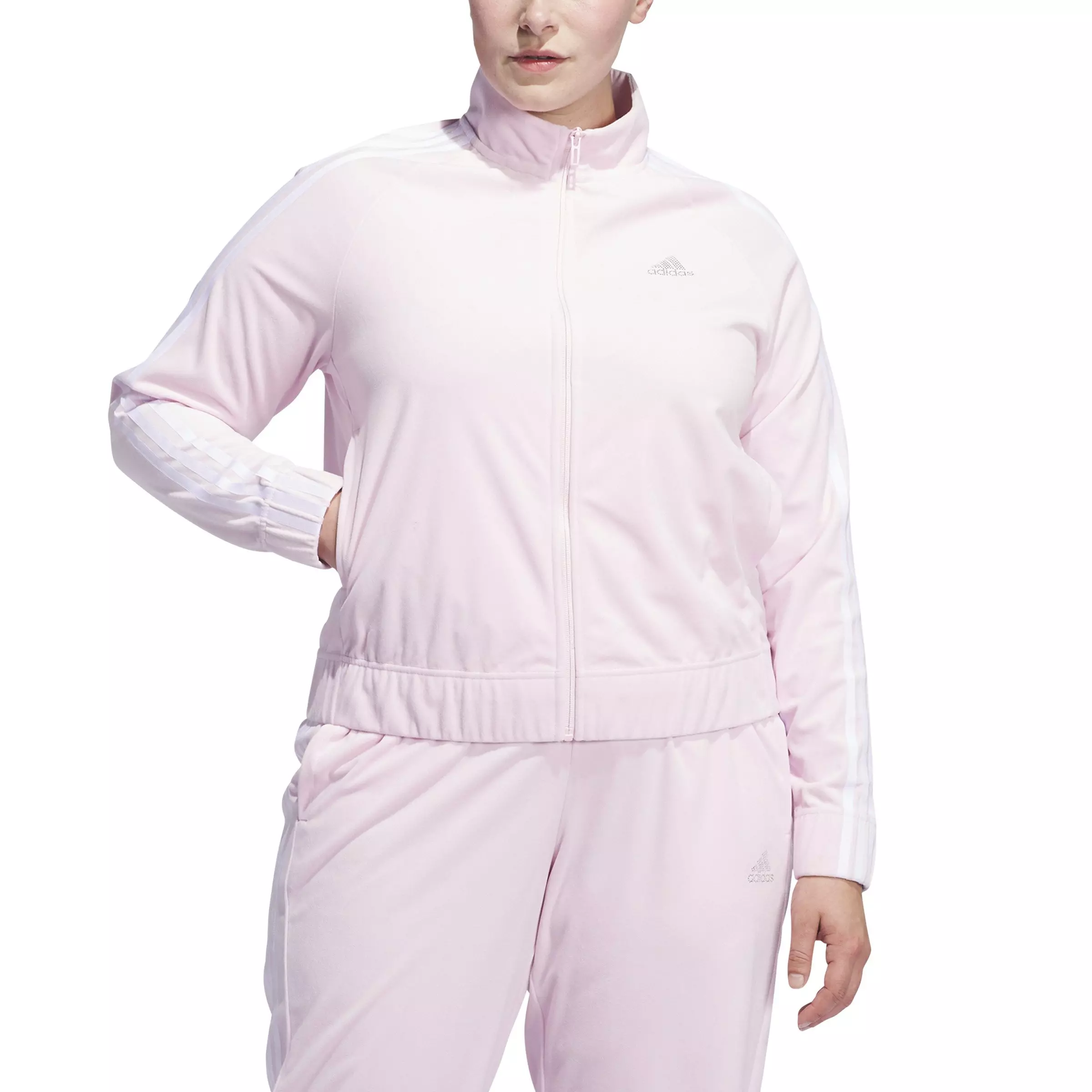 adidas Women's Y2K Glam Track Jacket-Pink - PINK