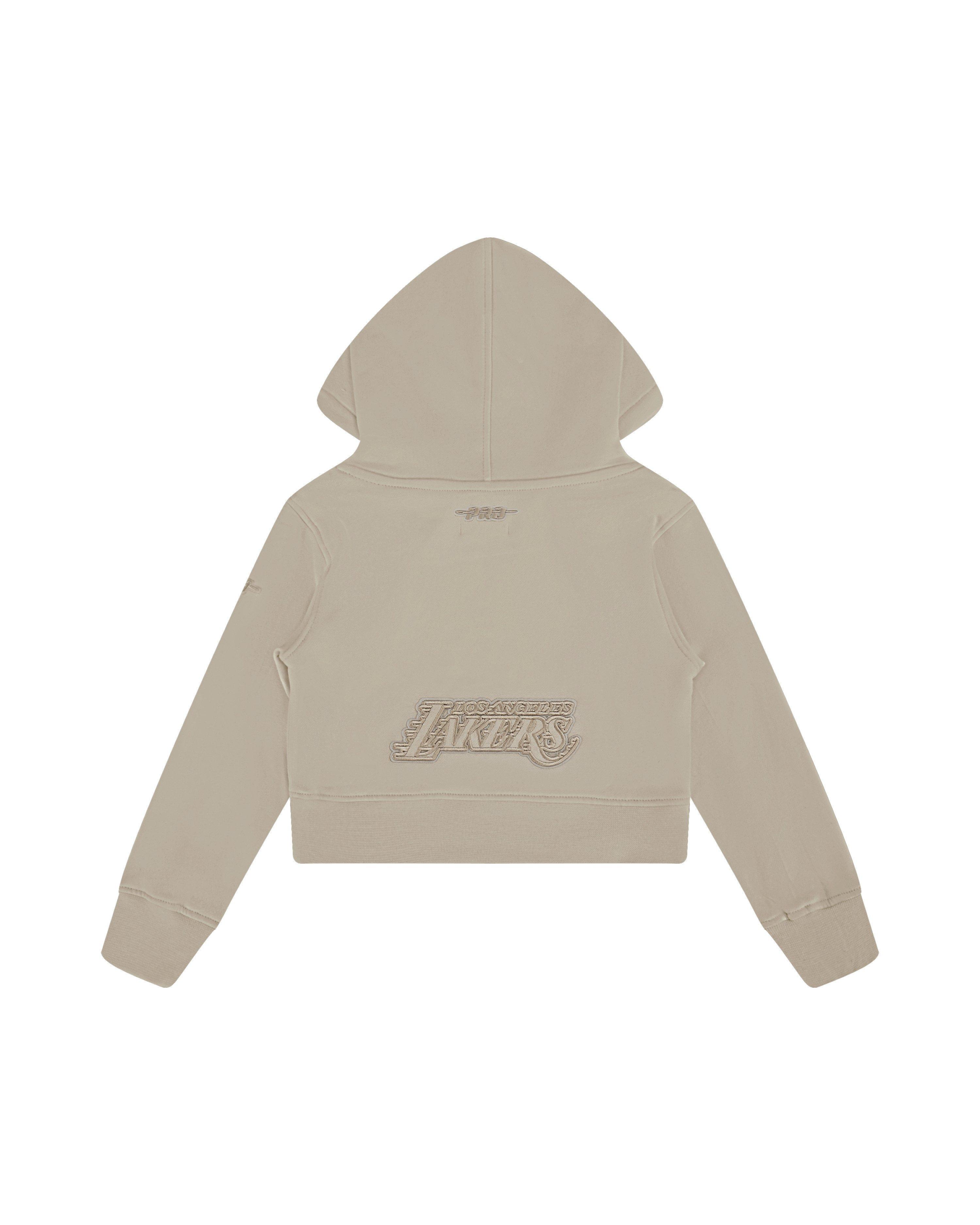 Pro Standard Toddler Girls' NBA Los Angeles Lakers Neutral PO Hoodie - Stone - STONE Thumbnail View 2
