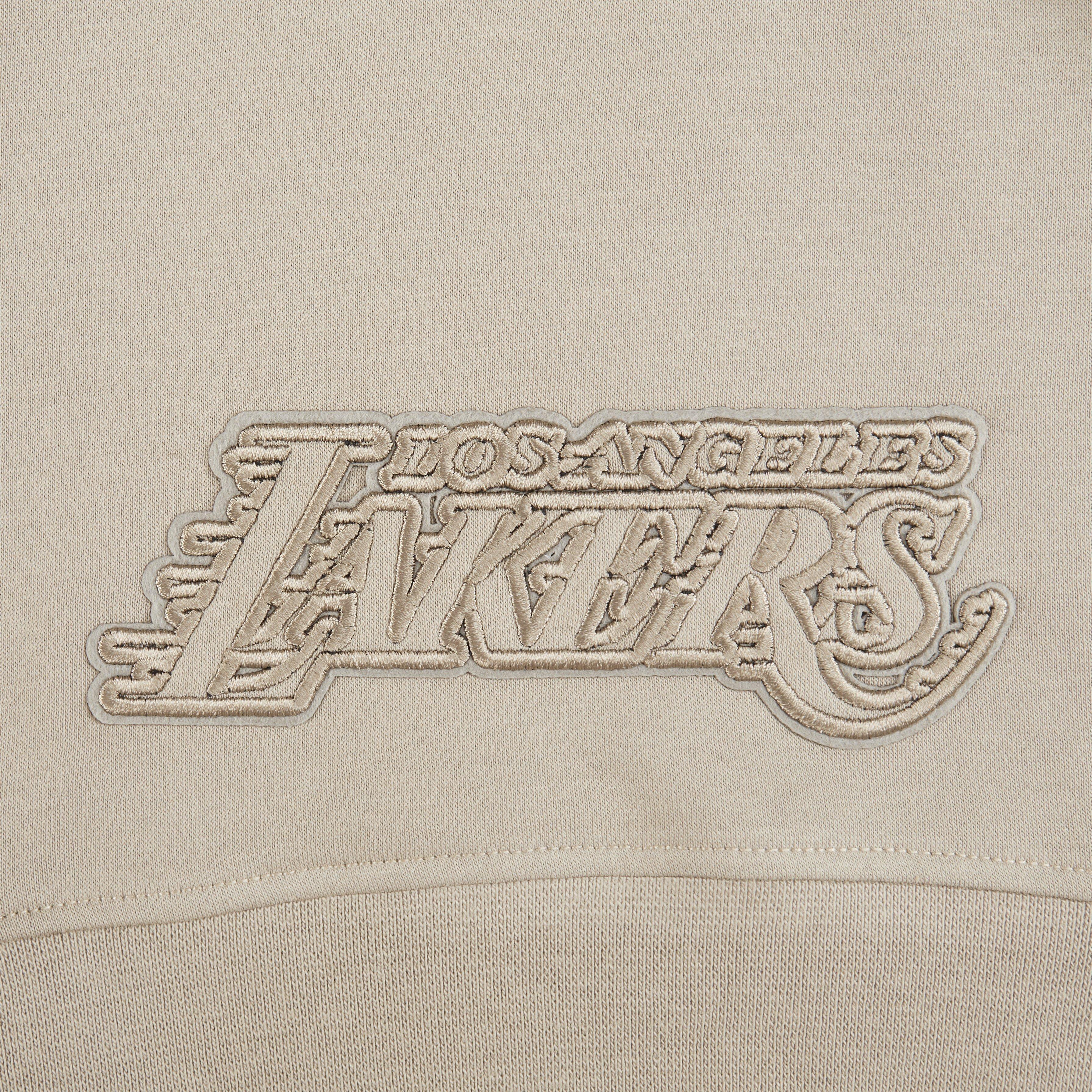 Pro Standard Toddler Girls' NBA Los Angeles Lakers Neutral PO Hoodie -Stone - STONE Thumbnail View 4